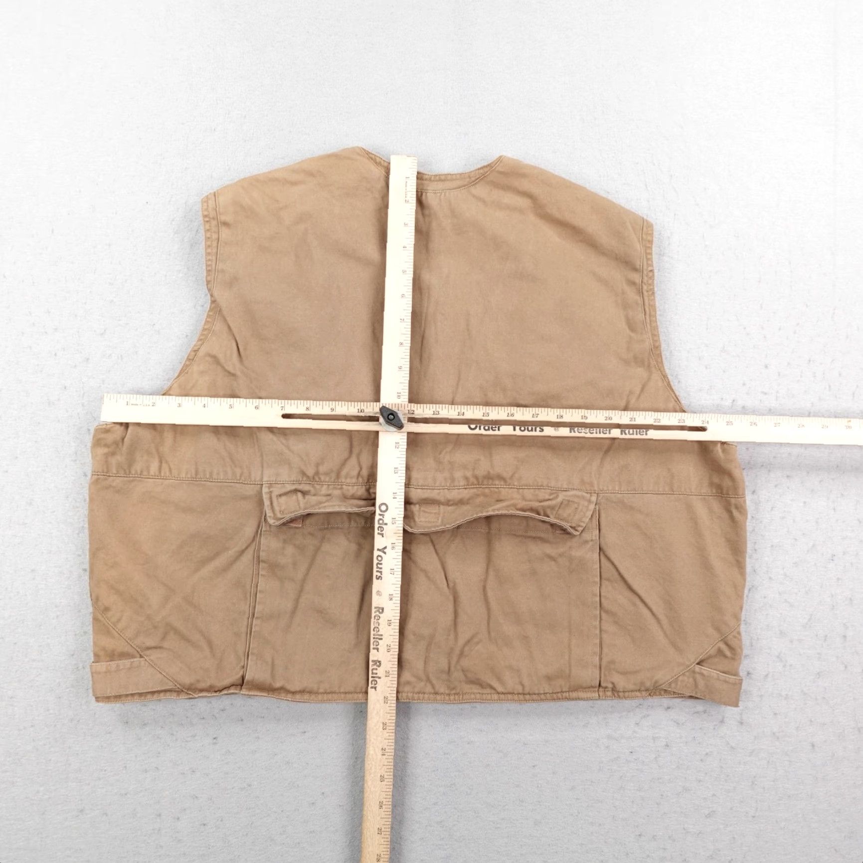Vintage VINTAGE Woolrich Vest Mens 3XL Windbreaker Beige Cotton Canvas Short Solid Outdoor 90s Mens Size US XXL / EU 58 / 5 - 5 Thumbnail