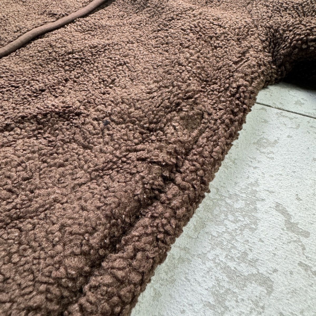 Japanese Brand × Uniqlo Uniqlo Button Up Dark Brown Matted Fleece Jacket Size US M / EU 48-50 / 2 - 8 Thumbnail
