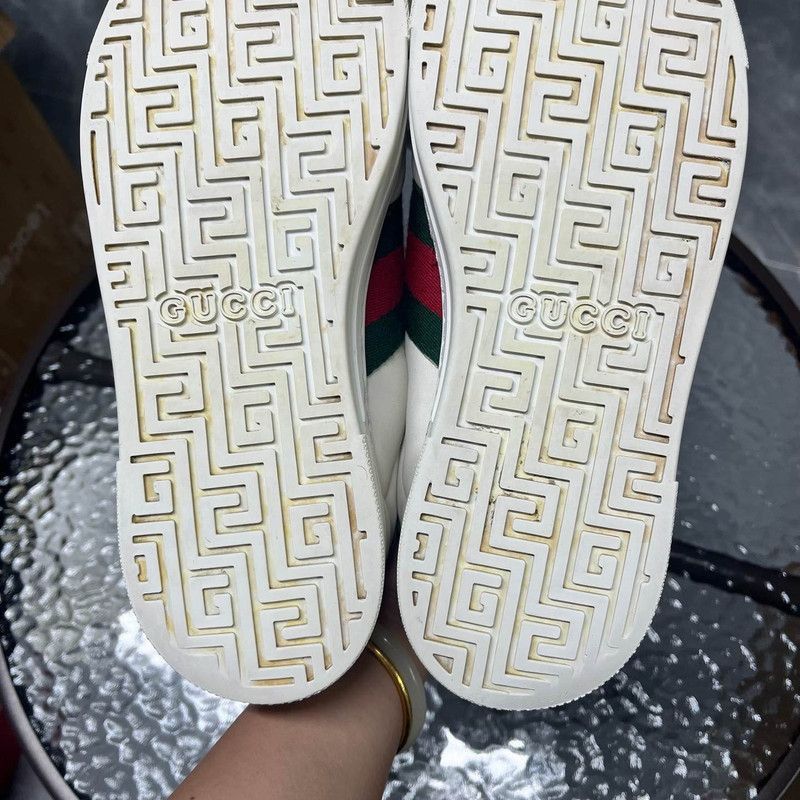 Gucci Gucci Ace Leather Low-Top Sneakers for Men Size US 8 / EU 41 - 4 Thumbnail