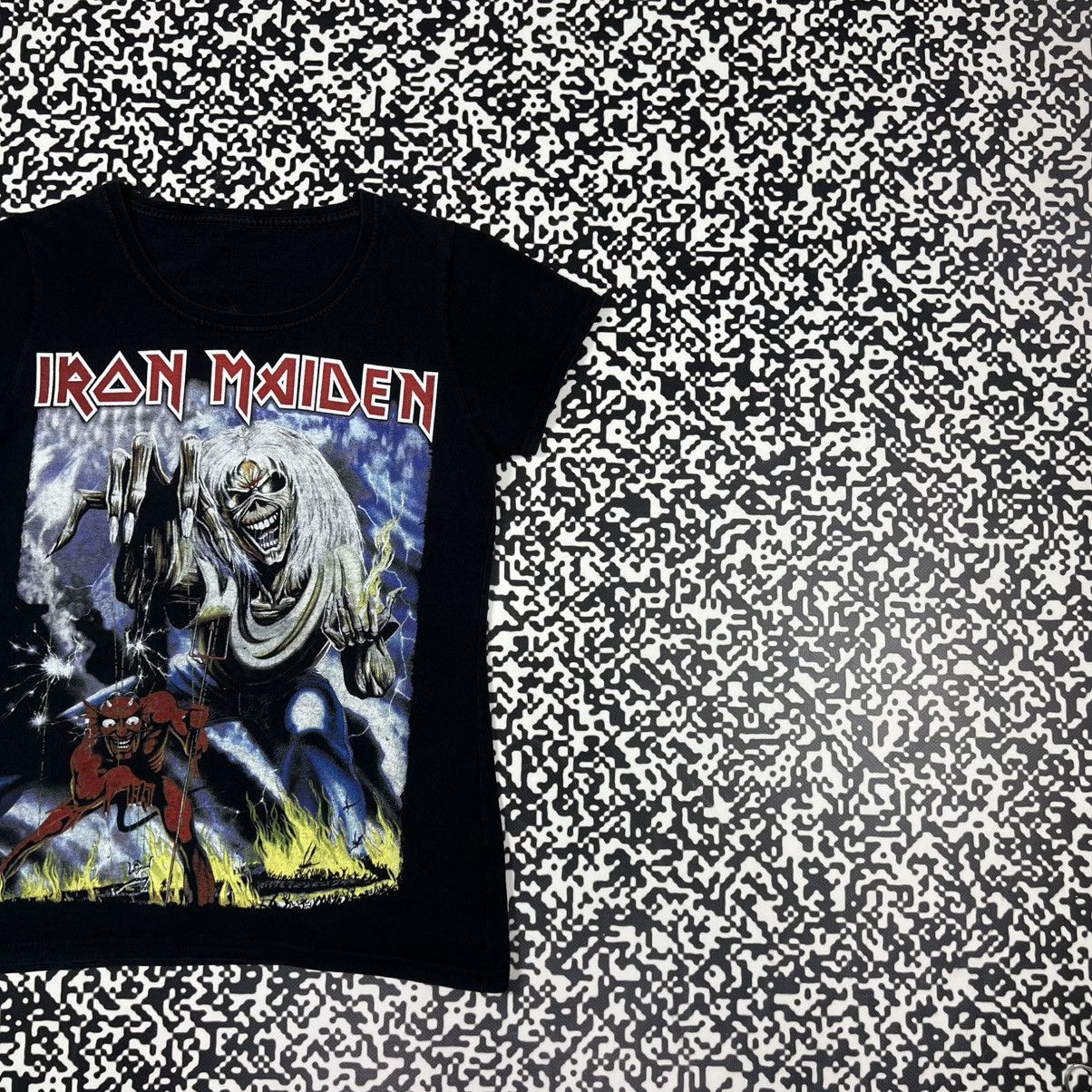 Iron Maiden Vintage Y2K Iron Maiden Number Of The Beast Band T-shirt Size M / US 6-8 / IT 42-44 - 7 Thumbnail