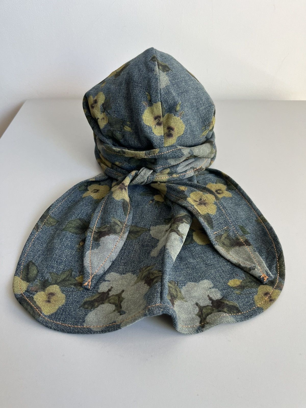 DENIM TEARS × Levi's Denim Tears x Levi’s SS25 floral cotton linen denim durag Size ONE SIZE - 4 Thumbnail