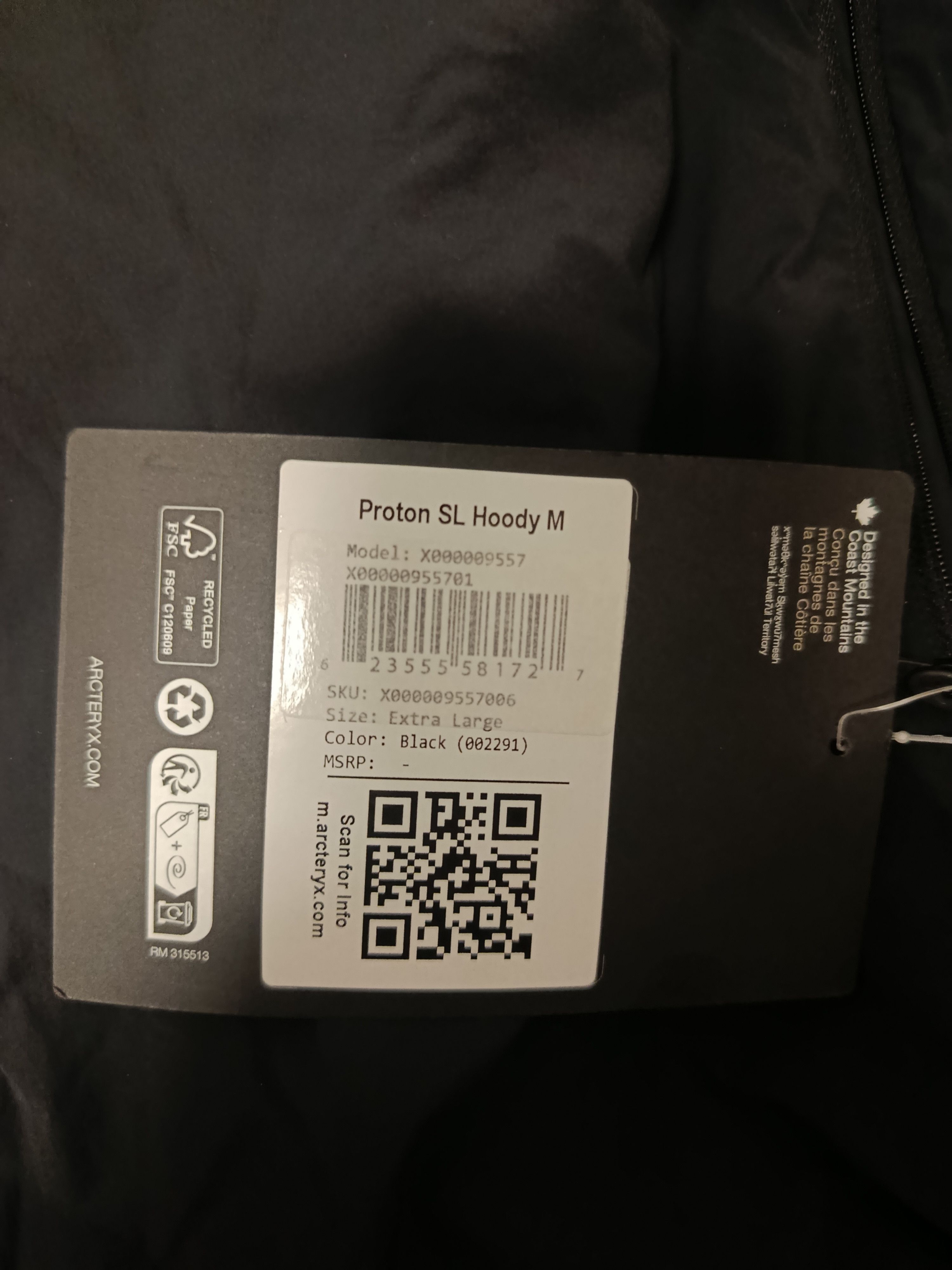 Arc'teryx Arc'teryx Proton SL Hoodie M – Brand New with Tags Size US XL / EU 56 / 4 - 4 Thumbnail