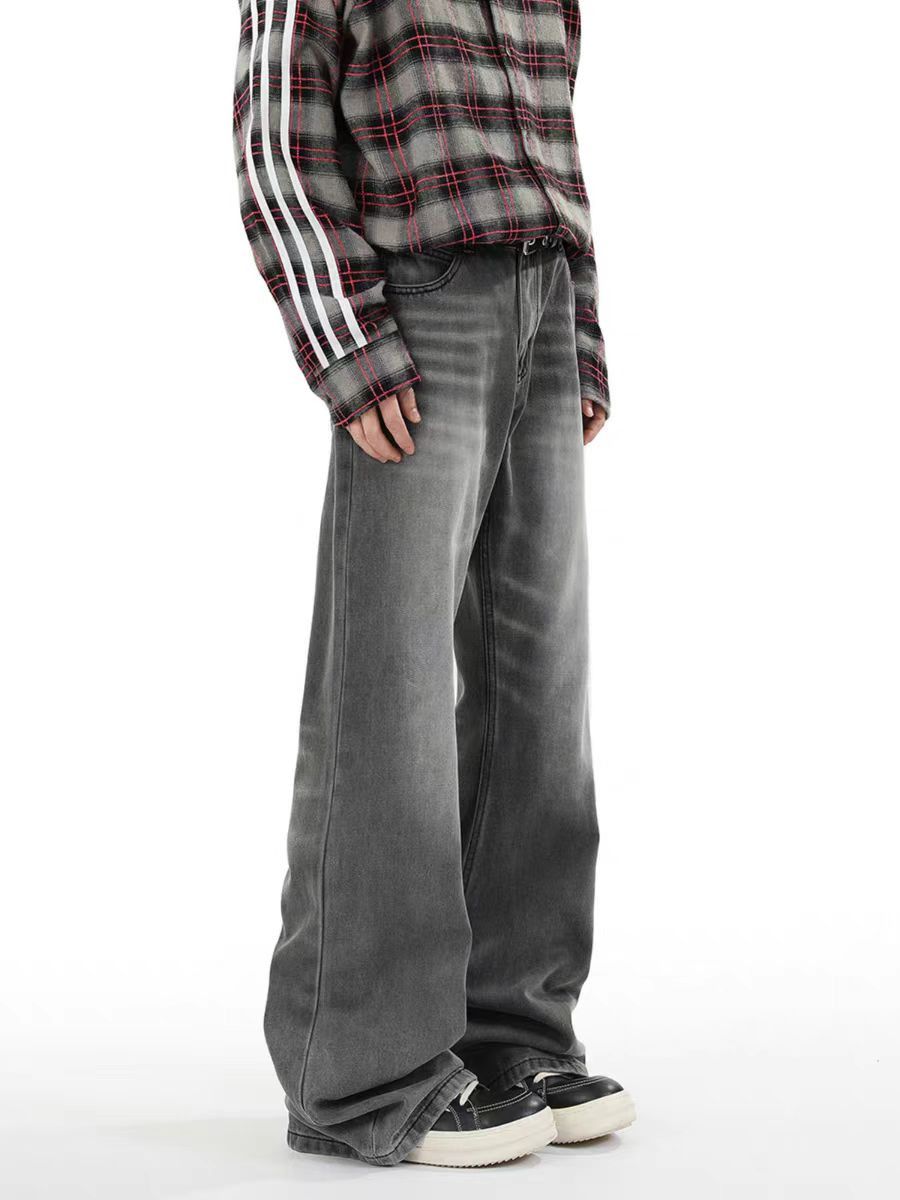 Japanese Brand × Jean Washed Vintage Smokey Grey Micro Flare Jeans Size US 32 / EU 48 - 3 Thumbnail
