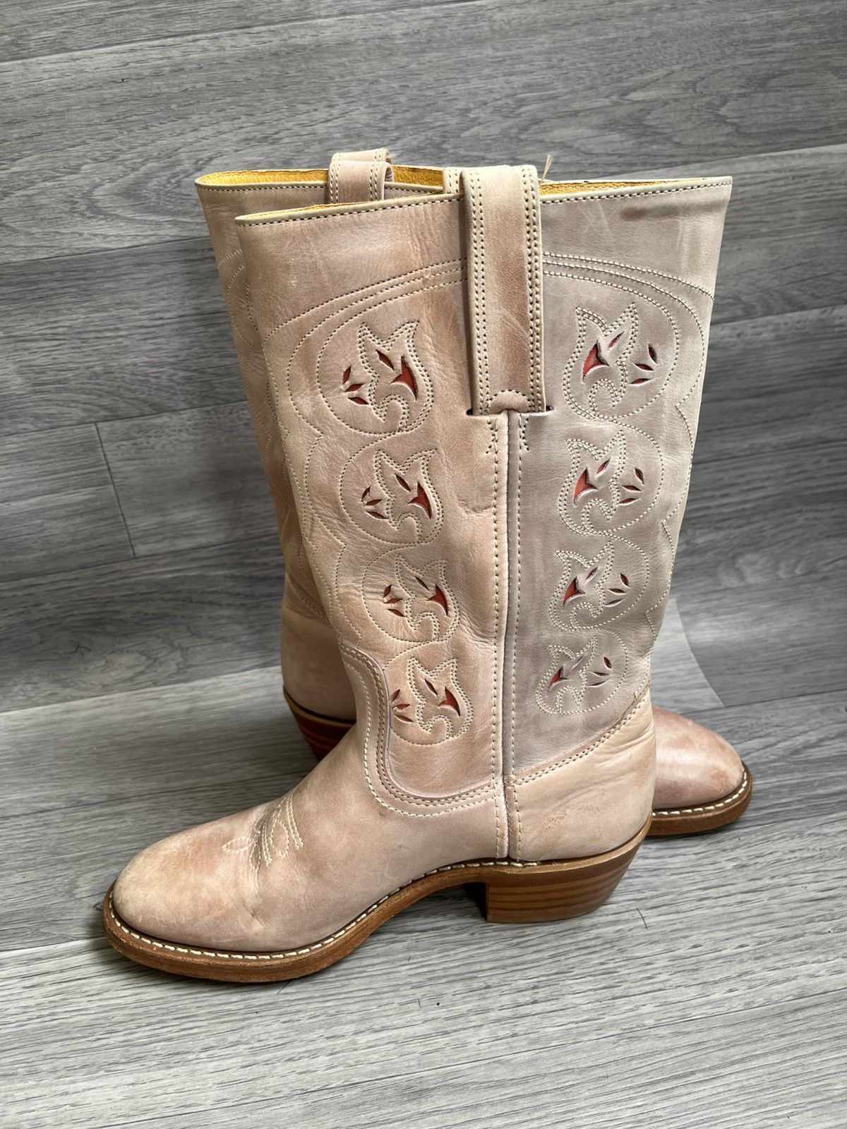 Frye Vintage Frye Austin knee high western floral cut boots sz Size US 8.5 / IT 38.5 - 12 Thumbnail