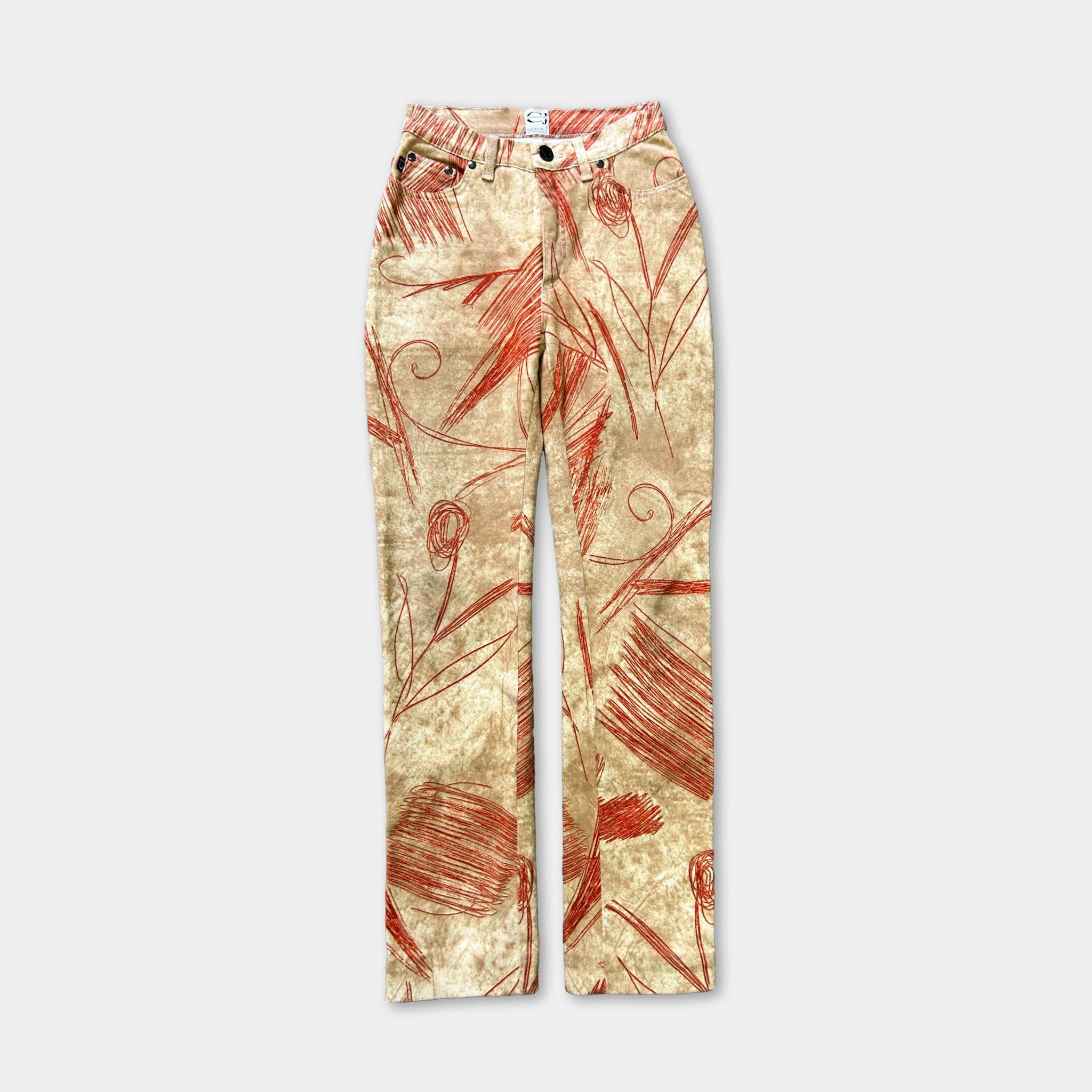 Just Cavalli 00's Floral Print Jeans