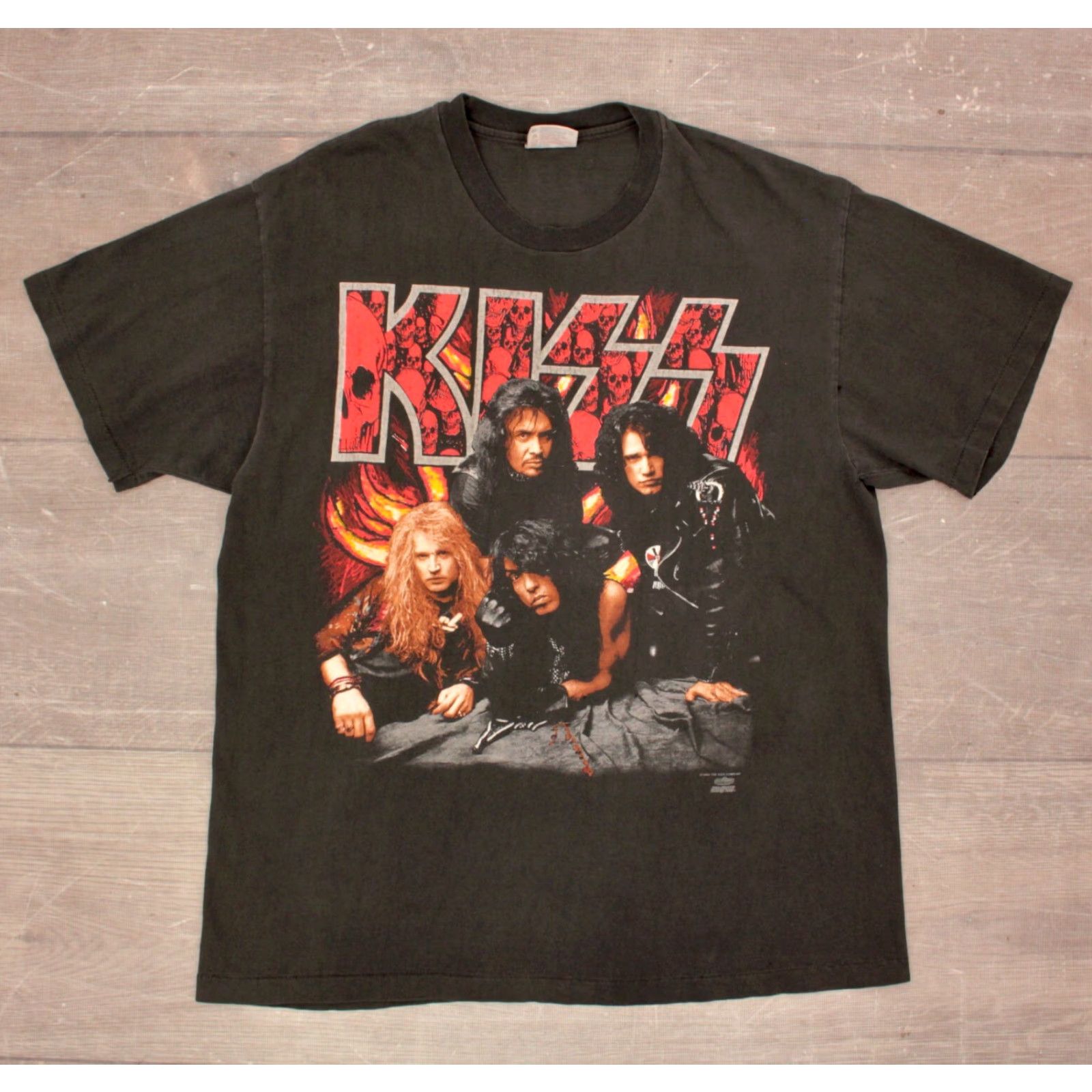 Hanes Men's Kiss Revenge TShirt 90s VTG 1990s Rock Band Hanes Black Size M Graphic Tee Mens Size US M / EU 48-50 / 2 - 2 Thumbnail