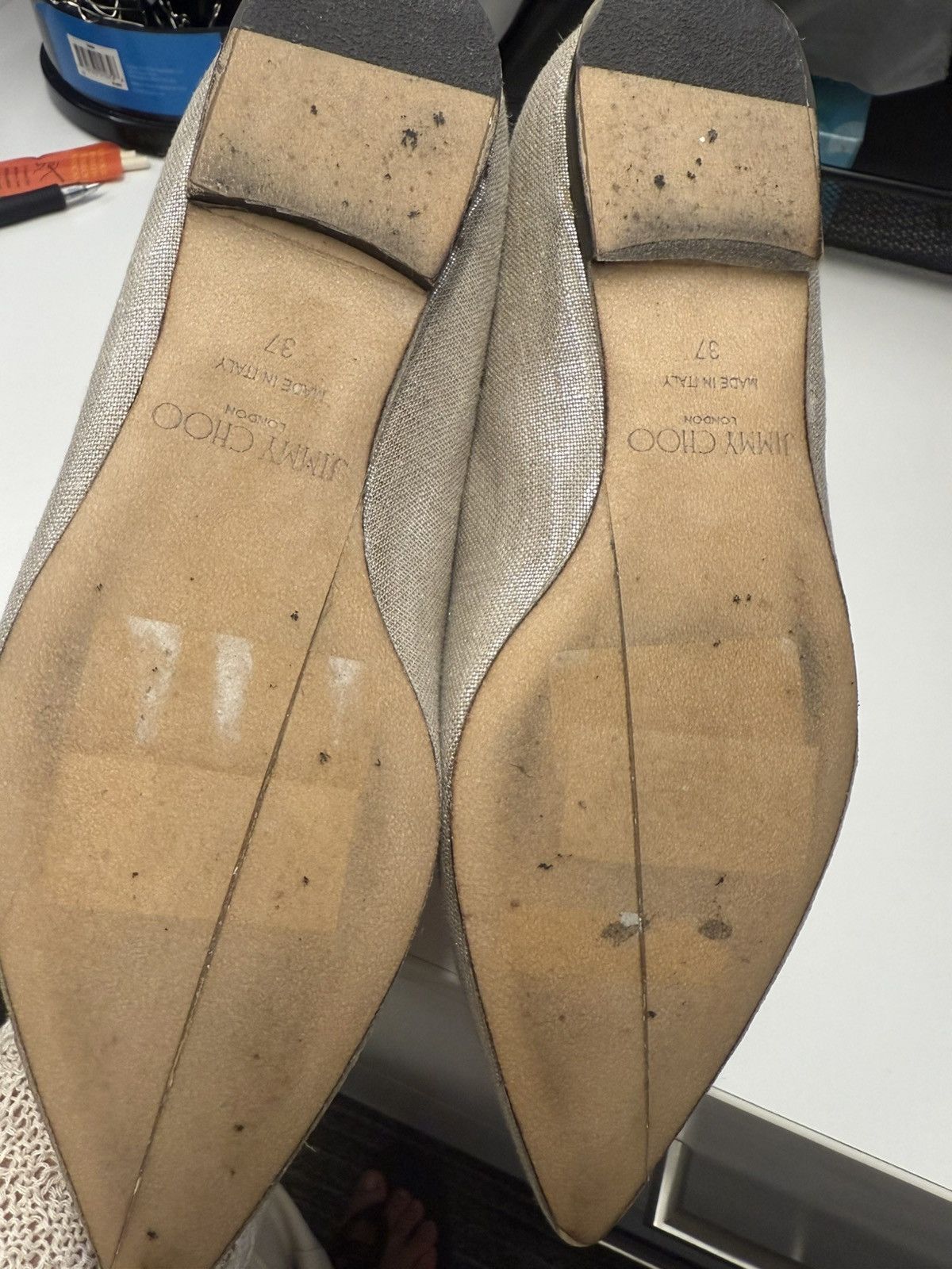 Jimmy Choo Jimmy choo women flat with bow Size US 7 / IT 37 - 8 Thumbnail
