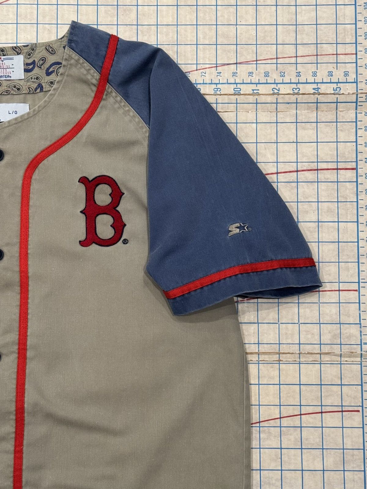 Starter Vintage Starter Boston Red Sox Tan Brown Jersey Mens Large Size US L / EU 52-54 / 3 - 5 Thumbnail