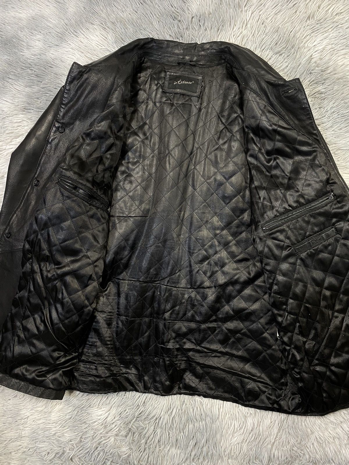 Vintage Black Leather Jacket XXL Japanese Brand Size US XXL / EU 58 / 5 - 11 Thumbnail
