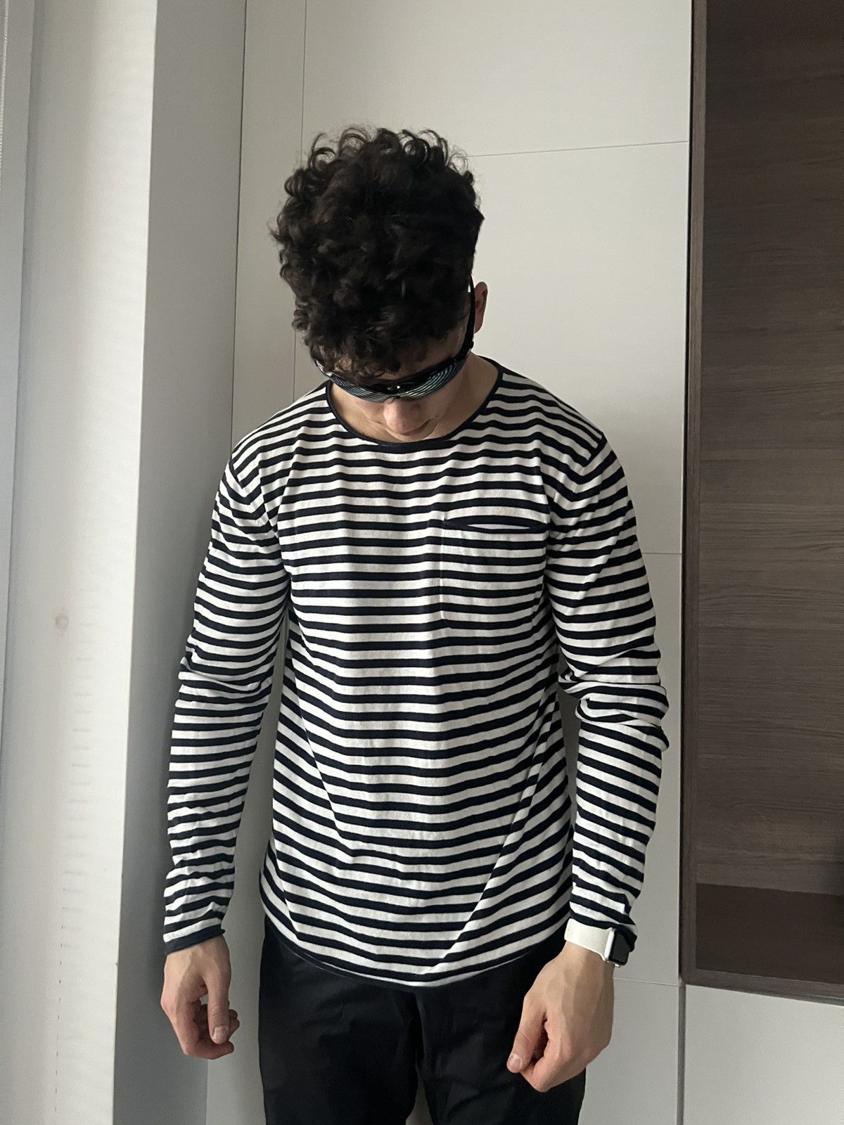 Japanese Brand × Samsoe Samsoe ‼️Archival Samsoe Samsoe Stripes Y2k Opium Long Sleeve Tee‼️ Size US XL / EU 56 / 4 - 3 Thumbnail