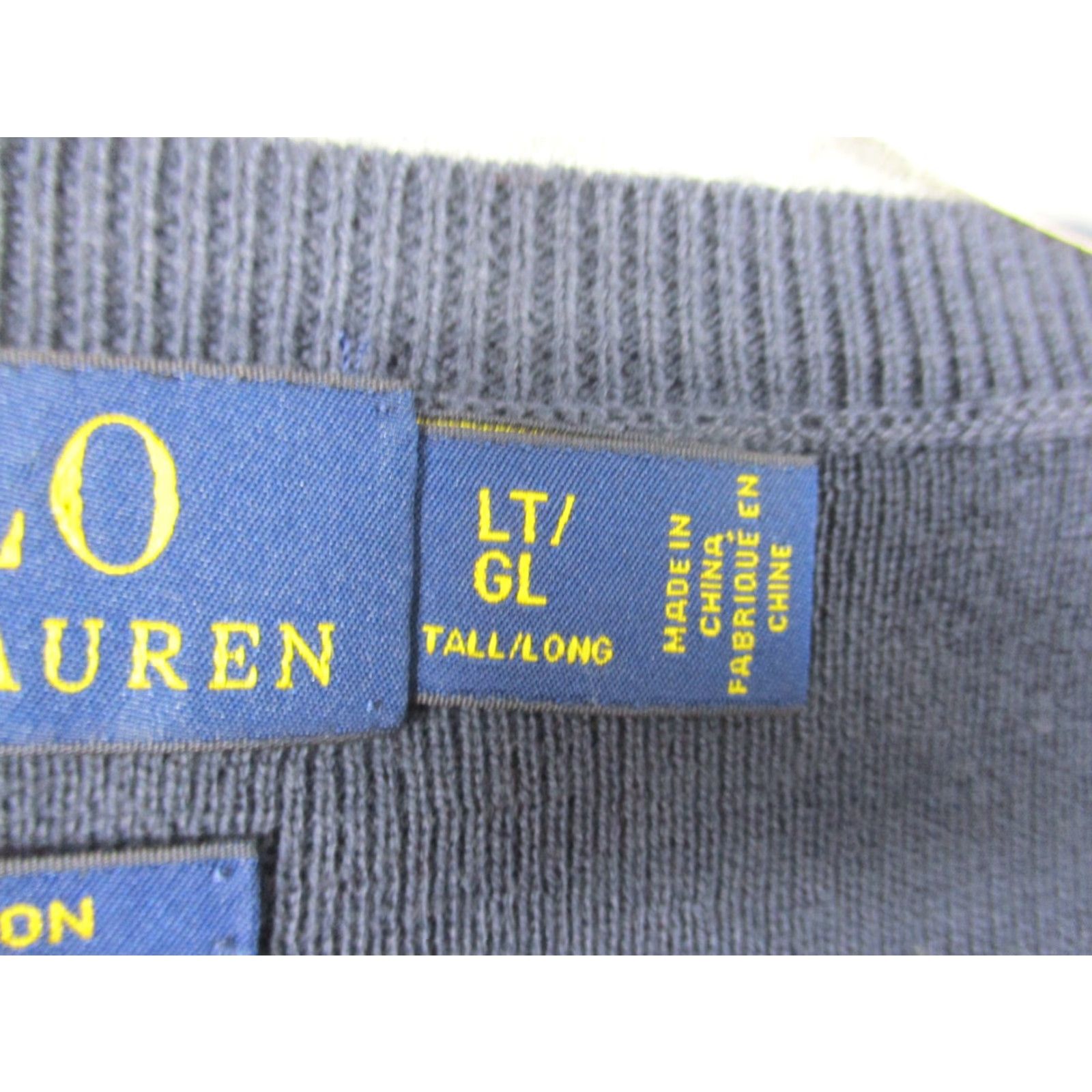 Polo Ralph Lauren Polo Ralph Lauren Sweater Vest Men Large Tall Navy Pima Cotton Size US L / EU 52-54 / 3 - 5 Thumbnail