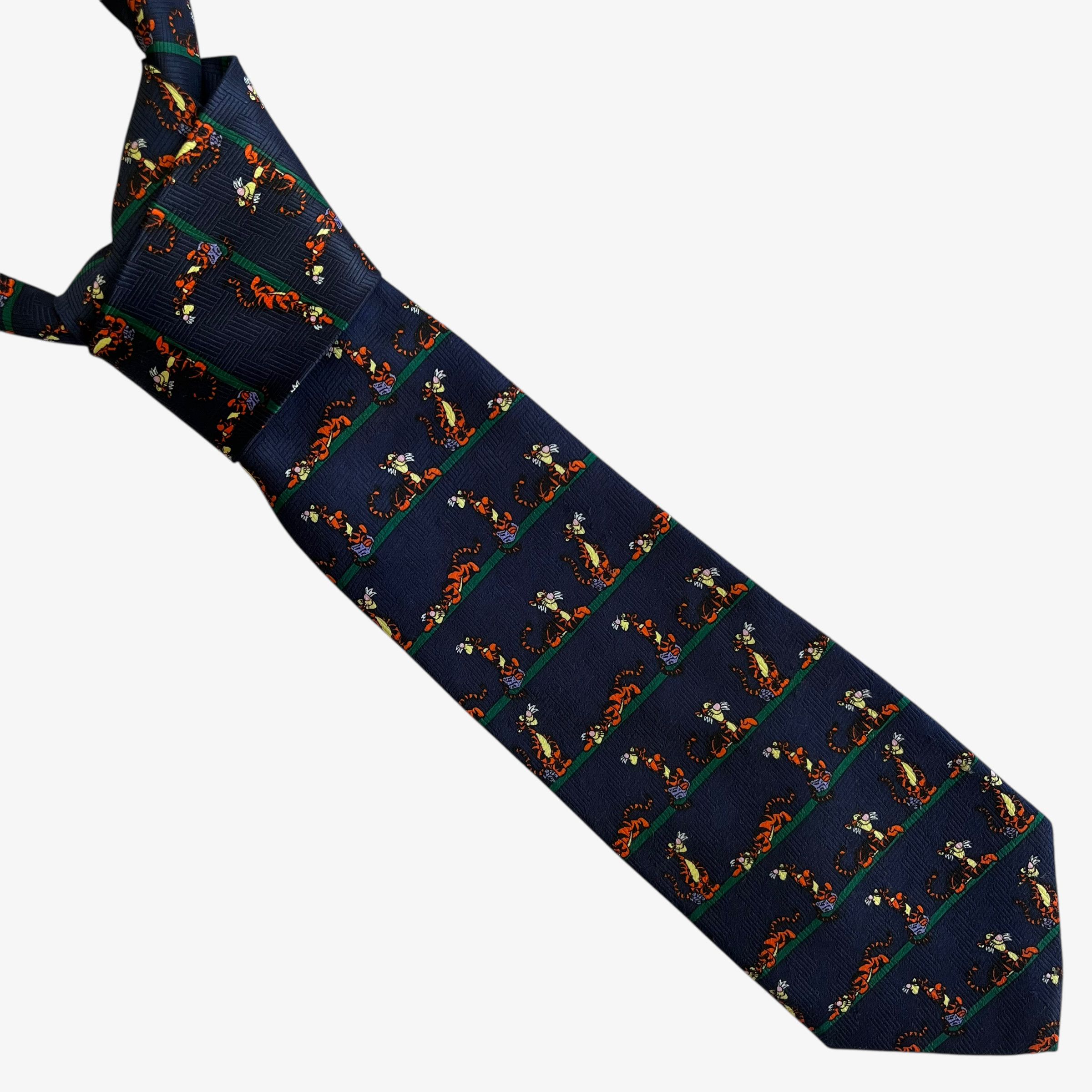 Disney Vintage 90s Disney Winnie The Pooh Tigger Striped Tie Size ONE SIZE - 1 Thumbnail