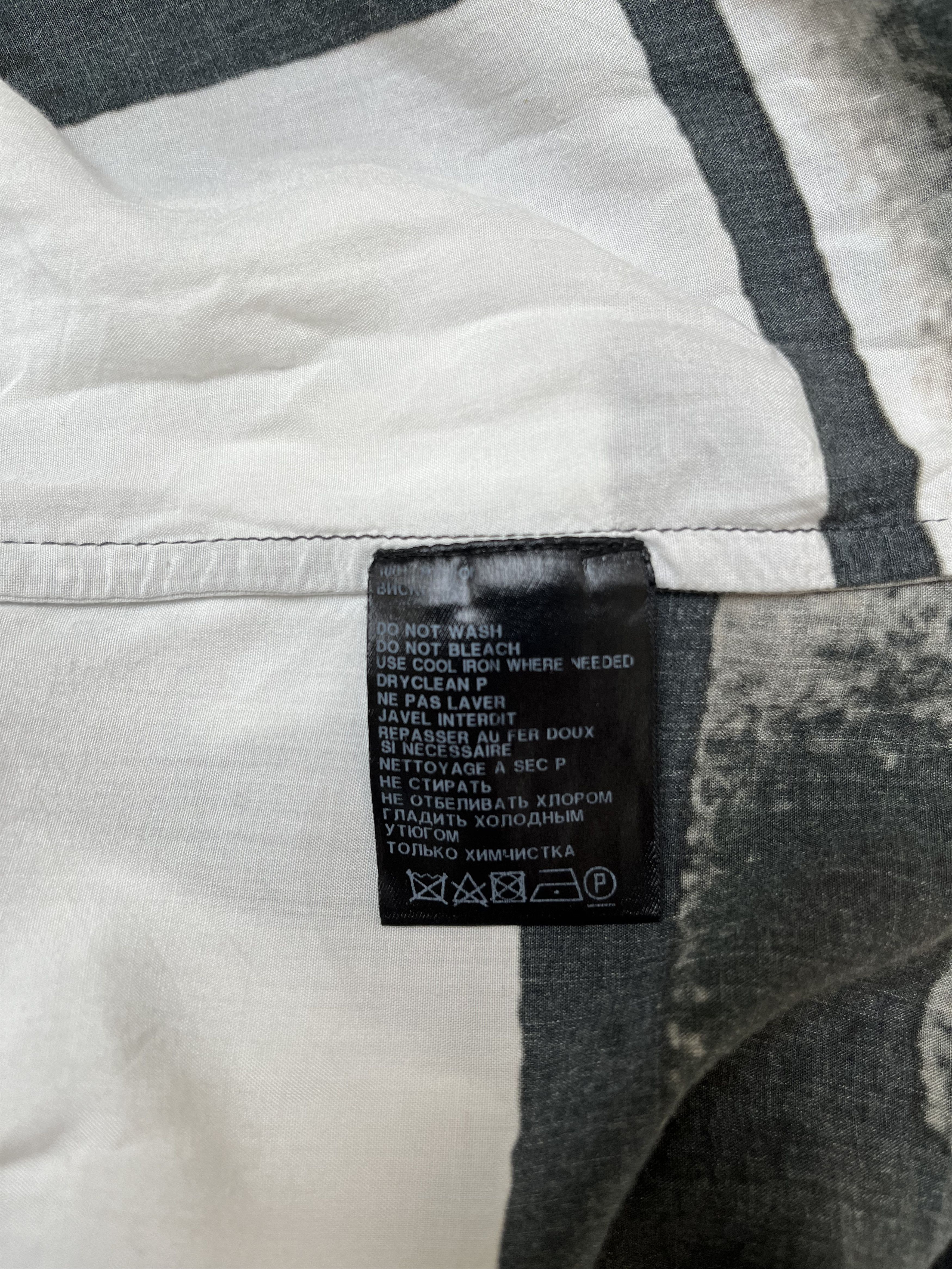 Ann Demeulemeester S/S 2011 B&W Letter Pattern Long Top Size M / US 6-8 / IT 42-44 - 7 Thumbnail