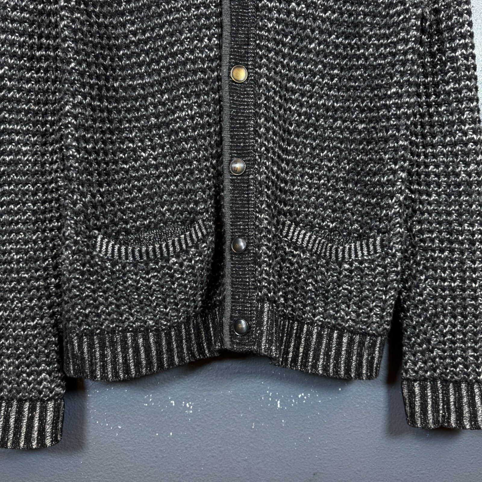 Rag & Bone Rag & Bone Neiman Marcus M black/white cardigan wool sweater Size US M / EU 48-50 / 2 - 3 Thumbnail
