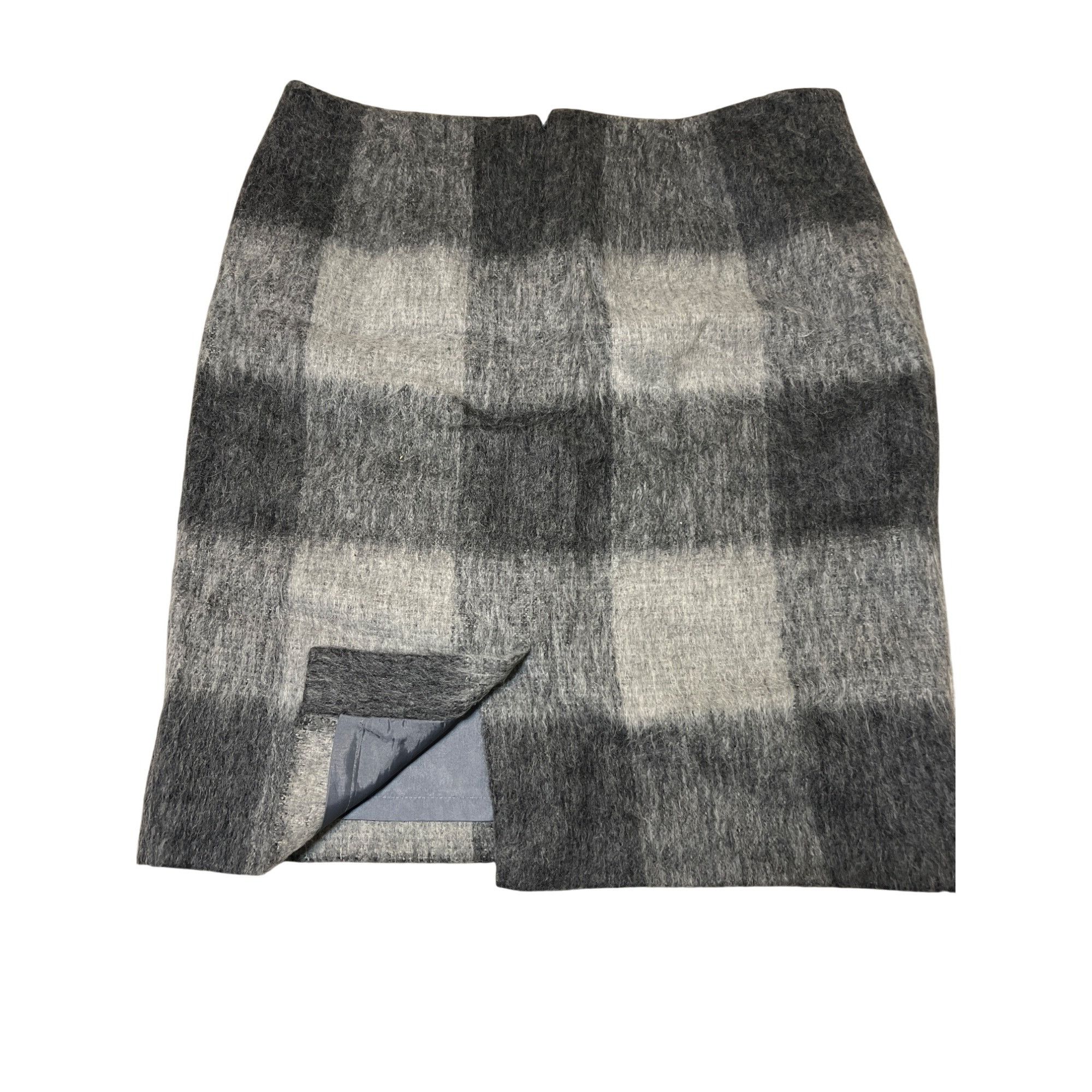 Talbots Talbots Gray Plaid Wool Blend Pencil Skirt Back Zipper Fully Size 30" / US 8 / IT 44 - 3 Thumbnail