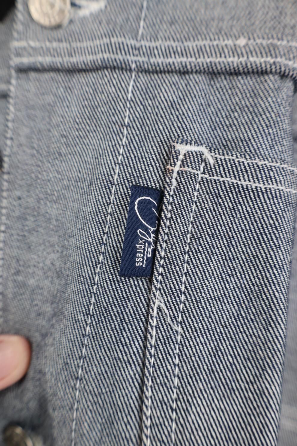 Vintage Deadstock Vintage 90s Y2K Streetwear Denim Trucker Jacket Size US L / EU 52-54 / 3 - 5 Thumbnail