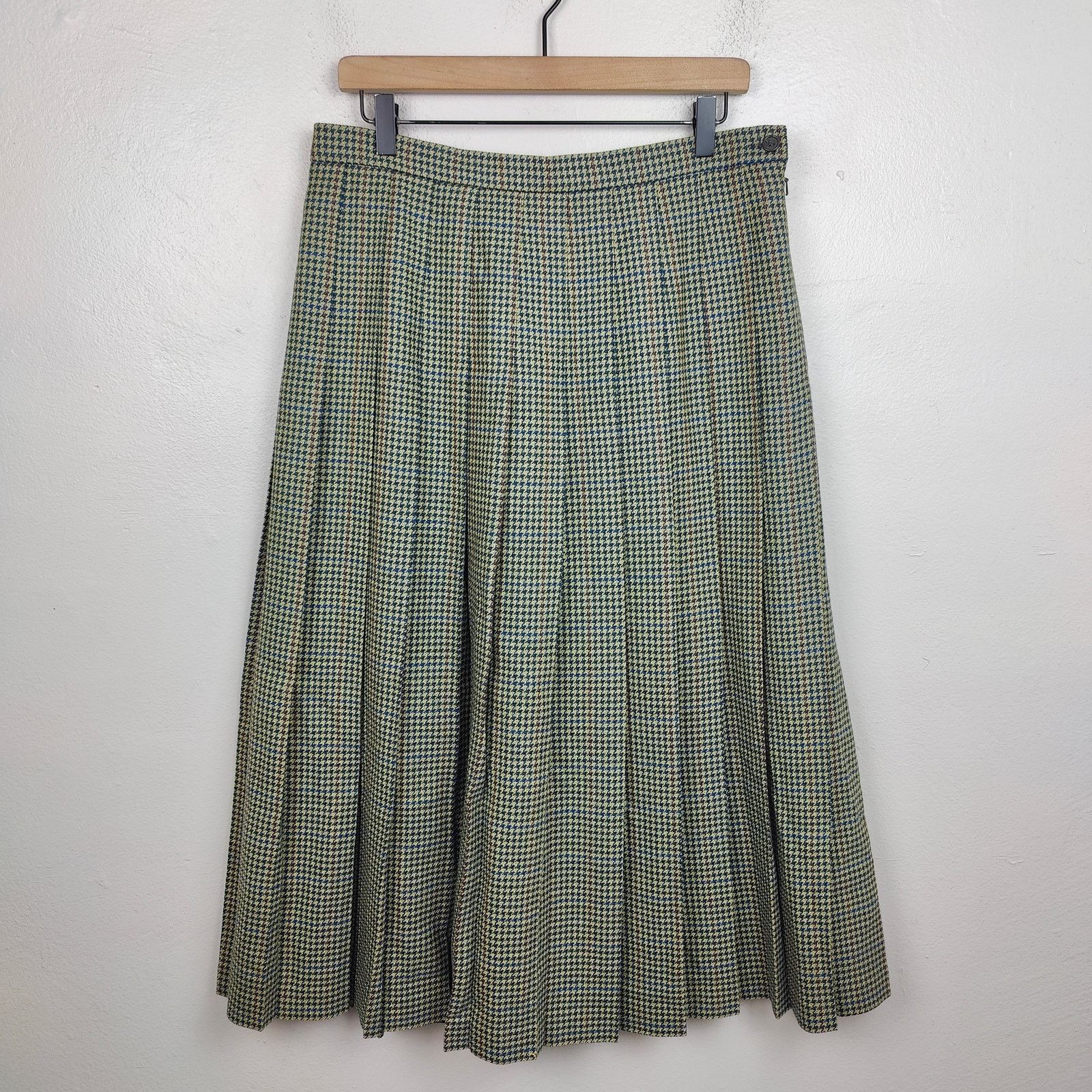 Other Foxley England Houndstooth Midi Skirt Womens 16 US 12 Size 34" / US 12 / IT 48 - 1 Thumbnail