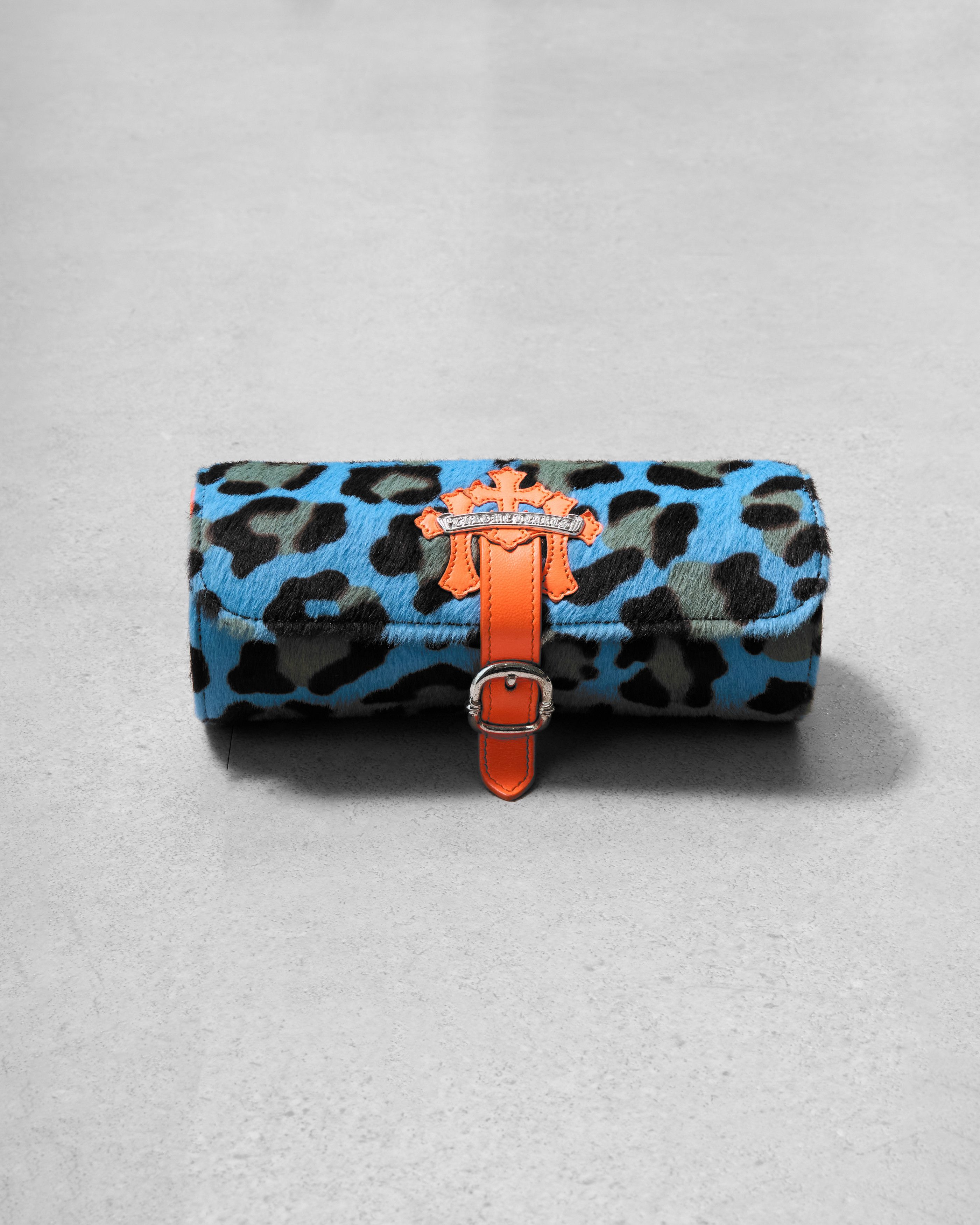 Chrome Hearts CHROME HEARTS Bag Jewelry Roll Lihr Blue Cheetah Size ONE SIZE - 3 Thumbnail