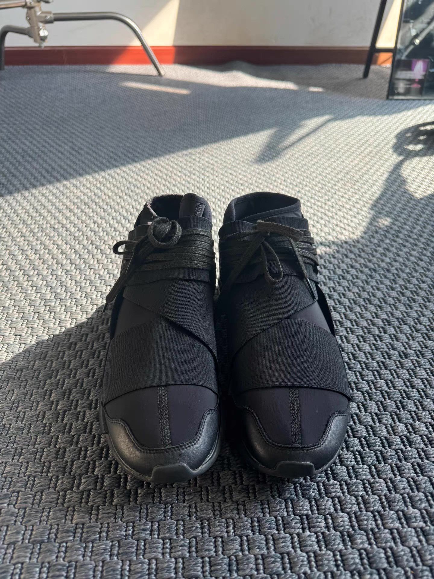 Adidas Adidas Y-3 Qasa High Original Black Samurai Q17 Size US 8.5 / EU 41-42 - 4 Thumbnail