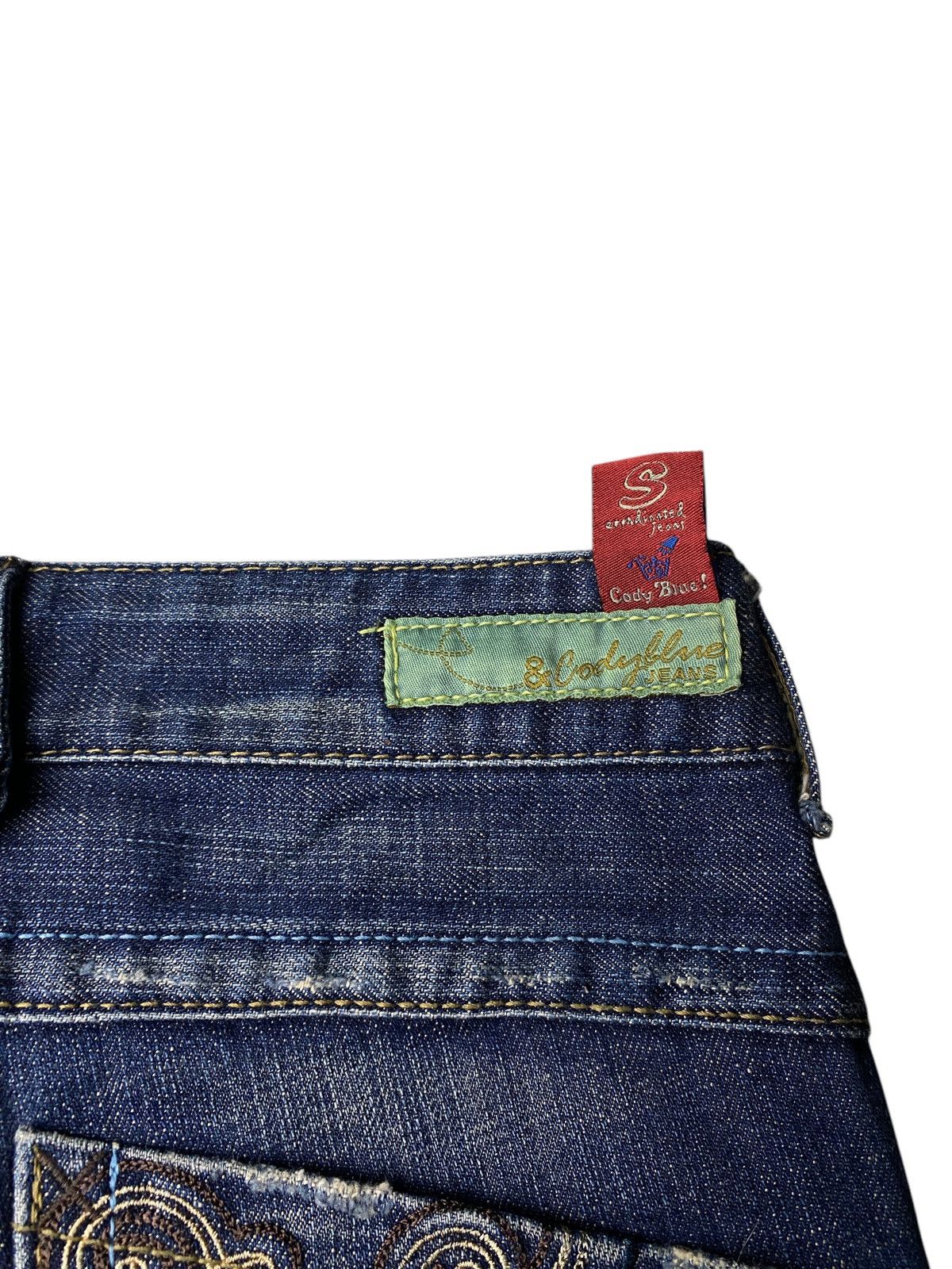 Hysteric Glamour 2000's Cody Blue Tribal Flared Jeans Size US 26 / EU 42 - 9 Thumbnail