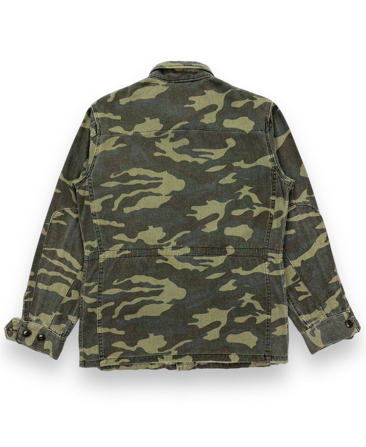 Japanese Brand Bayflow Distressed Camo Jacket Size US M / EU 48-50 / 2 - 3 Thumbnail