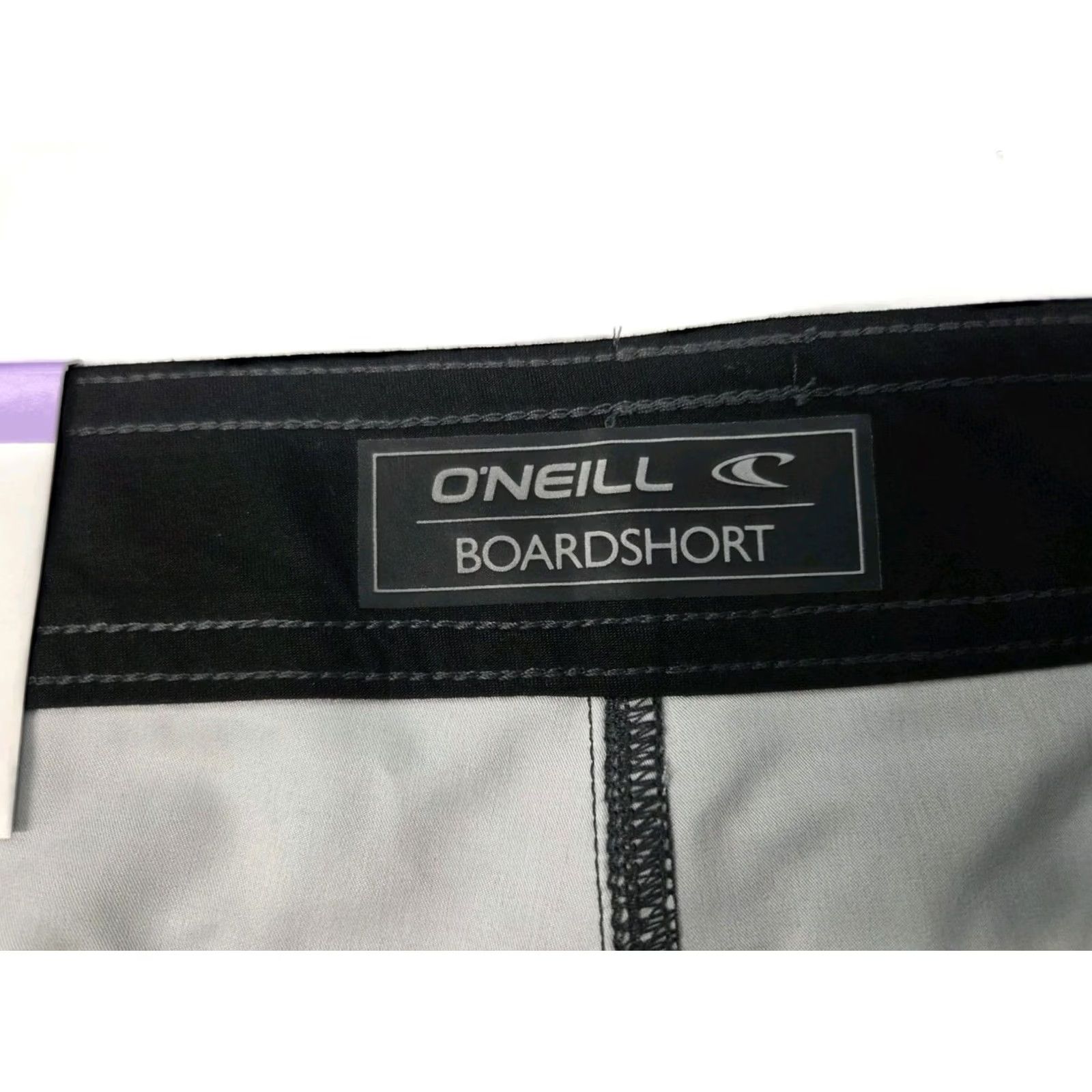 O'Neill NWT O'Neill Mens Grey Board Shorts Drawstring Side Pocket Zip 30/10 Regular Size US 30 / EU 46 - 4 Thumbnail