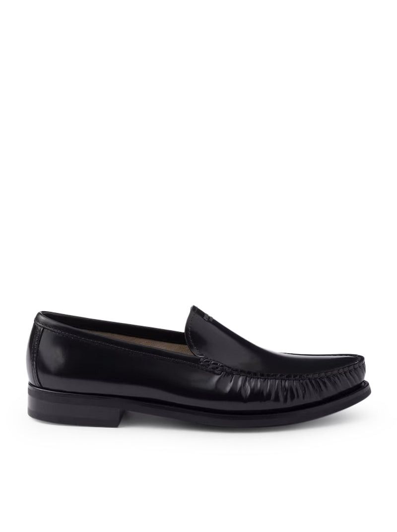Prada BRUSHED LEATHER LOAFERS Size US 8.5 / EU 41-42 - 1 Thumbnail
