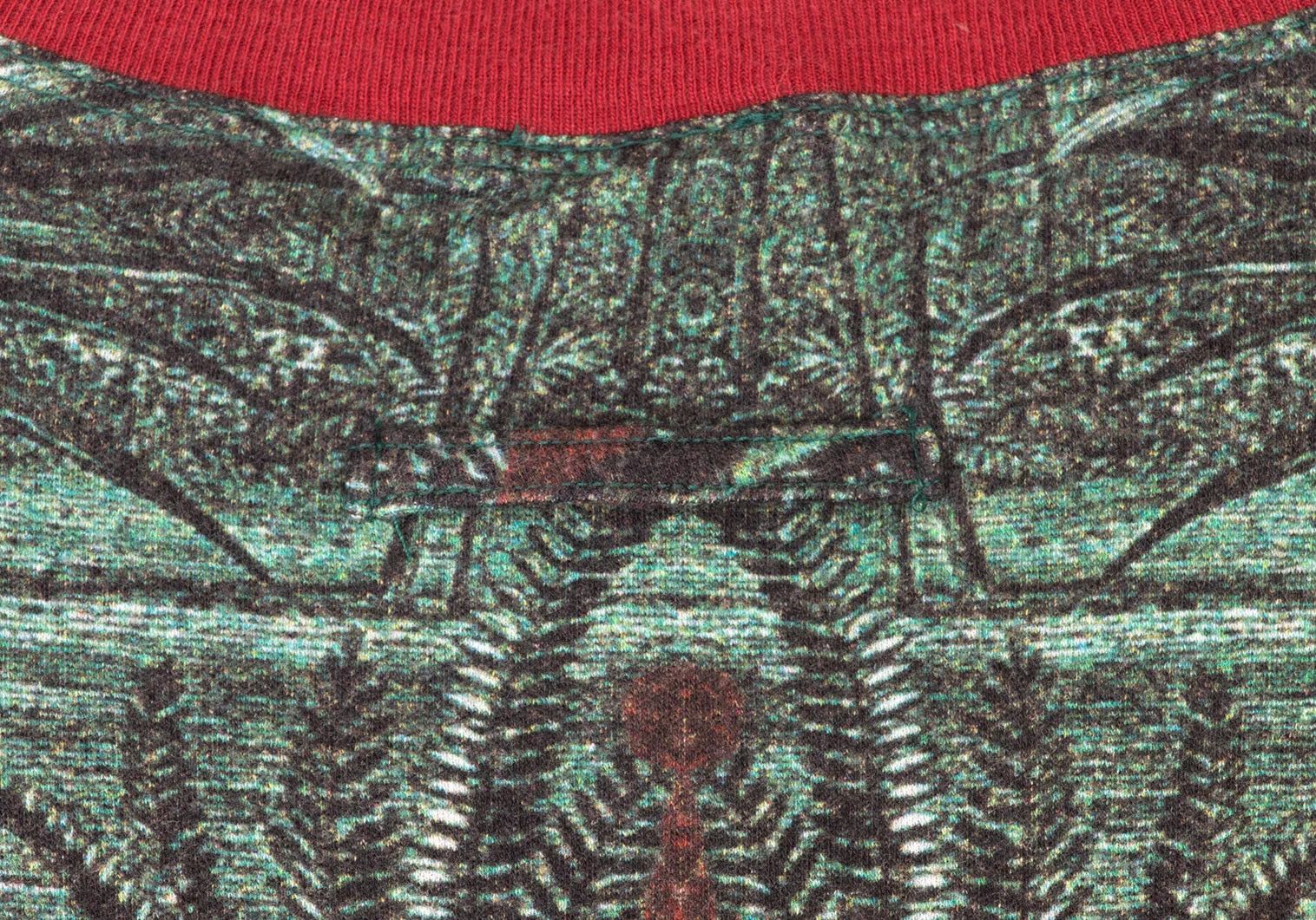Jean Paul Gaultier Native Print V-Neck T-Shirt in Red, Green, and White Size US M / EU 48-50 / 2 - 8 Thumbnail