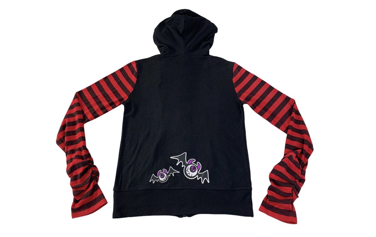 Japanese Brand Superlover Japan Gothic Big Logo Striped Hooded Full Zip Size M / US 6-8 / IT 42-44 - 2 Thumbnail
