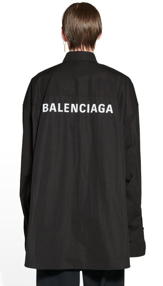 Balenciaga o1tr1nto0825 Shirt Oversized in Black Size US XXL / EU 58 / 5 - 3 Thumbnail