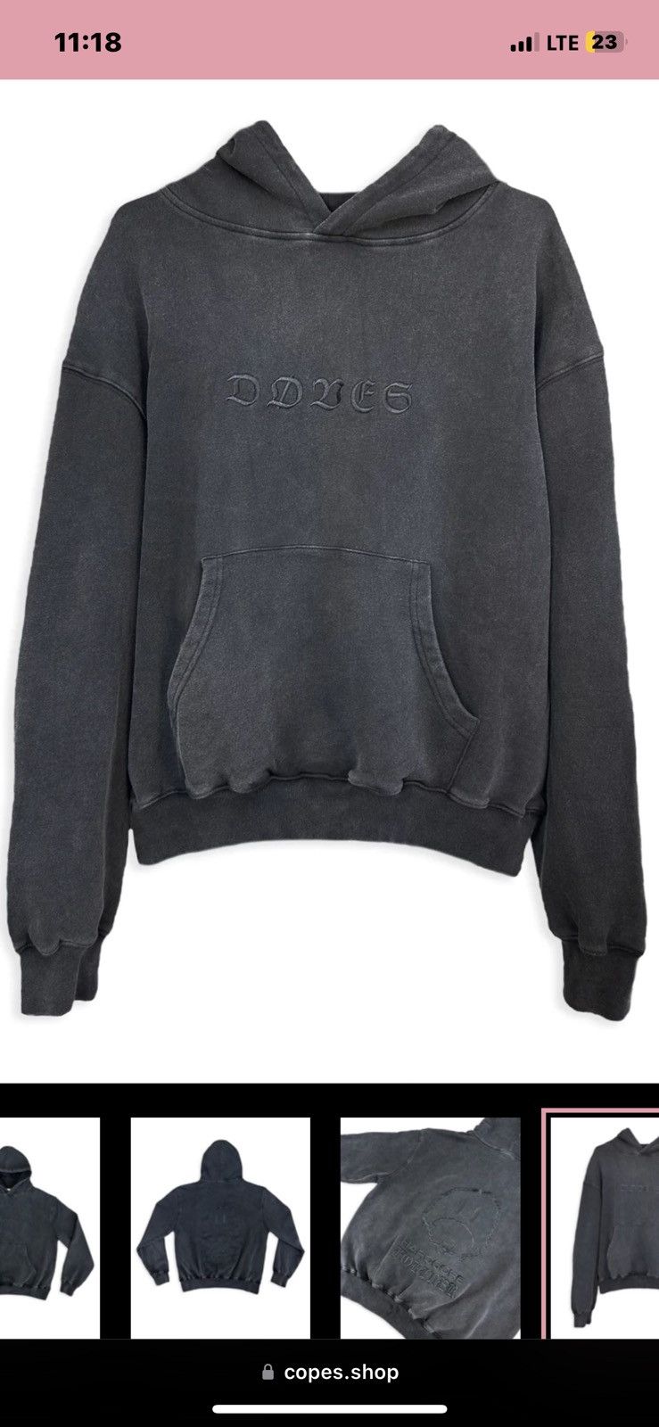 Copes Deadstock Doves ULTRACLUB4k French Terry hoodie Size US XL / EU 56 / 4 - 3 Thumbnail