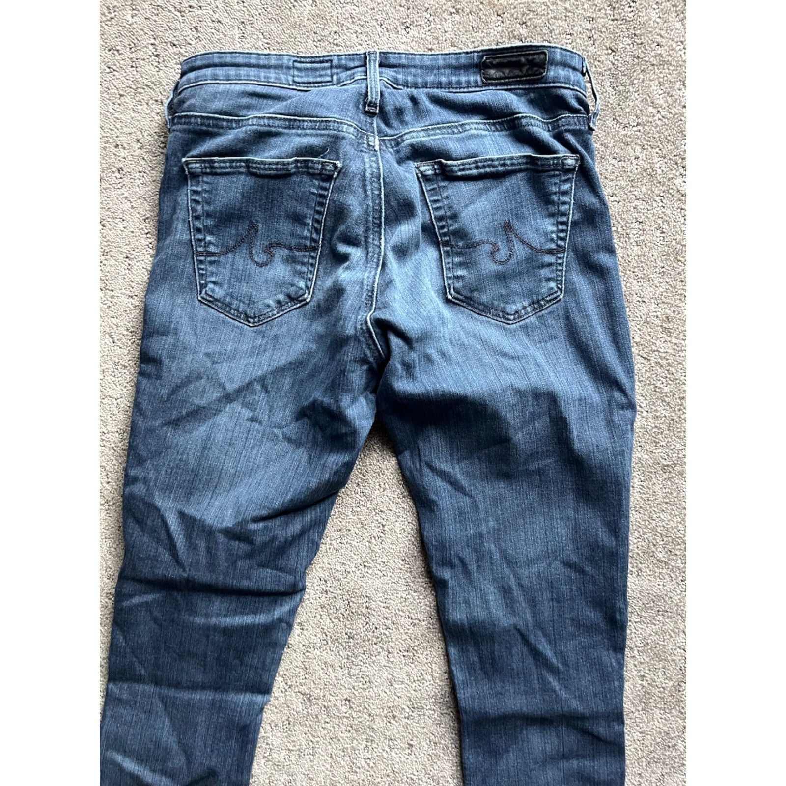 Vintage AG Adriano Goldschmied Women's Blue Size 26R Super Skinny Pants Size 26" / US 2 / IT 38 - 4 Thumbnail