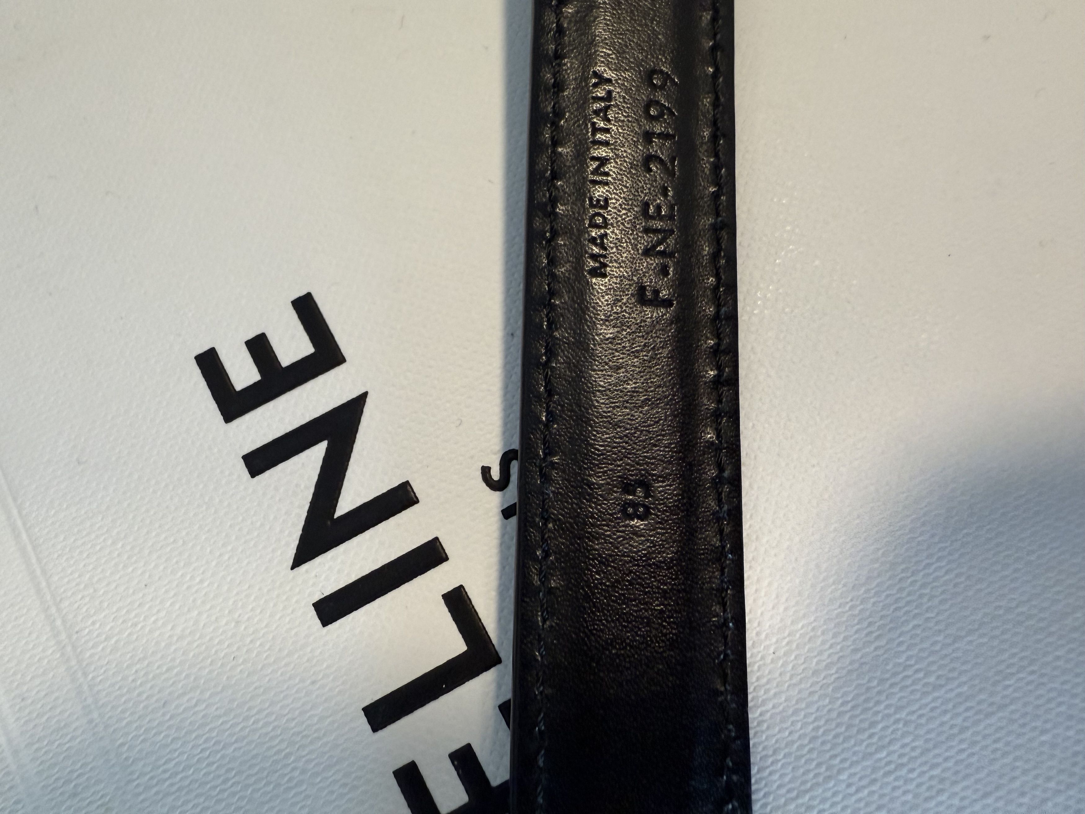 Celine CELINE BC-03 25MM BELT IN TAURILLON LEATHER - 85 Size ONE SIZE - 6 Thumbnail