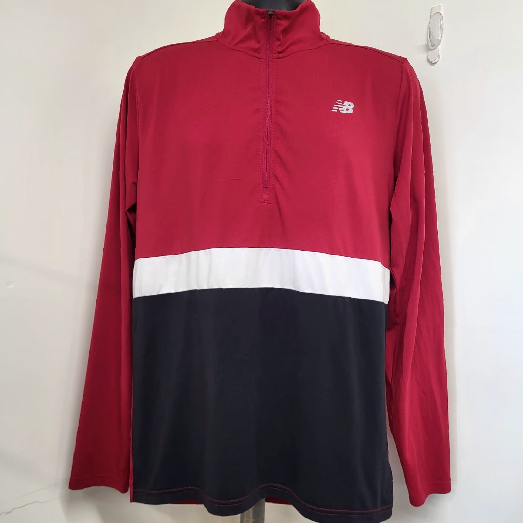 New Balance New Balance Shirt Men’s M 1/2 Zip Red Dry Wicking Running Athletic Outdoor Logo - NB New York City Marathon Size US M / EU 48-50 / 2 - 2 Thumbnail