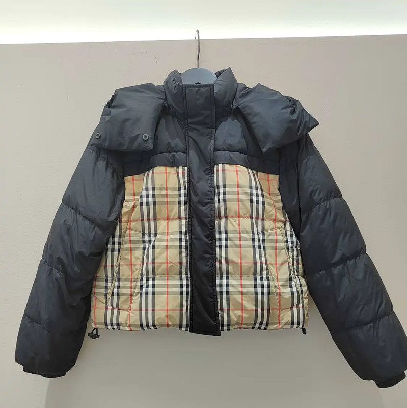 Burberry Burberry Black Cotton Women's Down Jacket Size L / US 10 / IT 46 - 1 Thumbnail