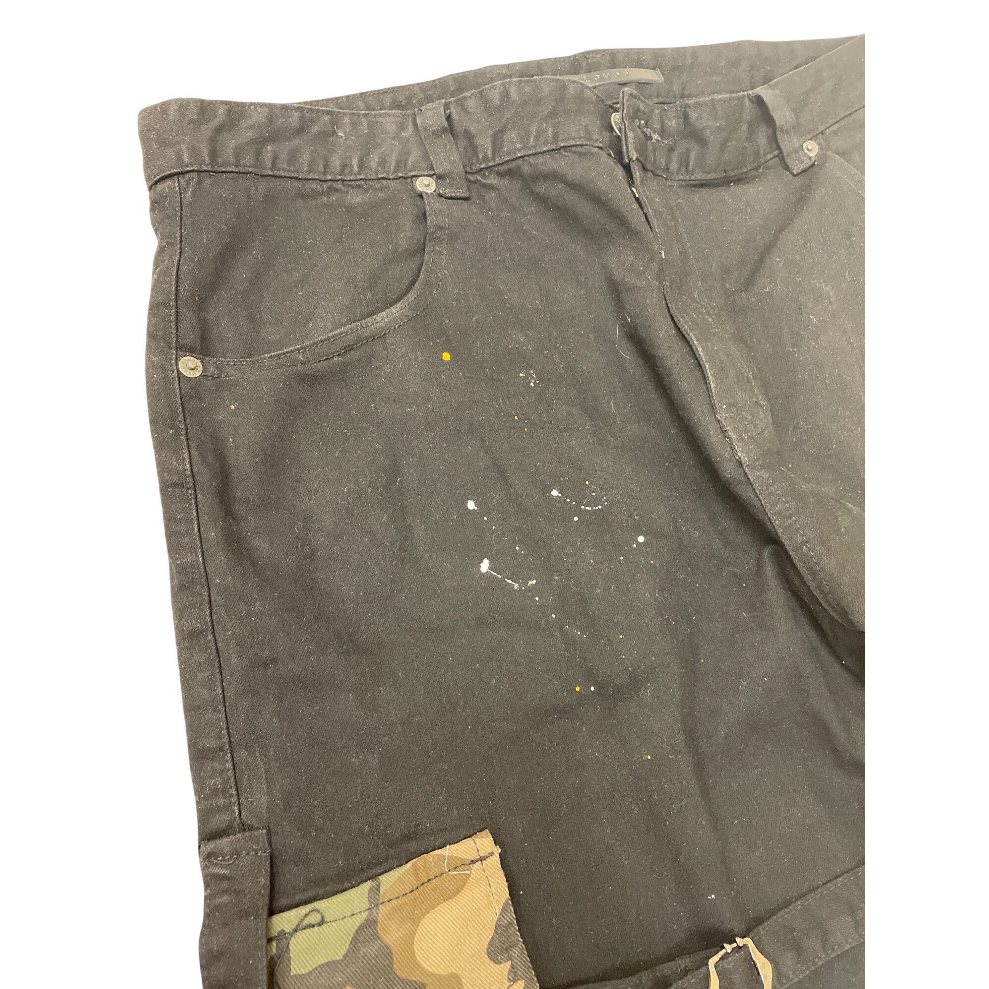 Other Kloud 9 Mens Black Camo Cargo Jeans Pants Size 40x32 SKU 854 Size US 40 / EU 56 - 2 Thumbnail