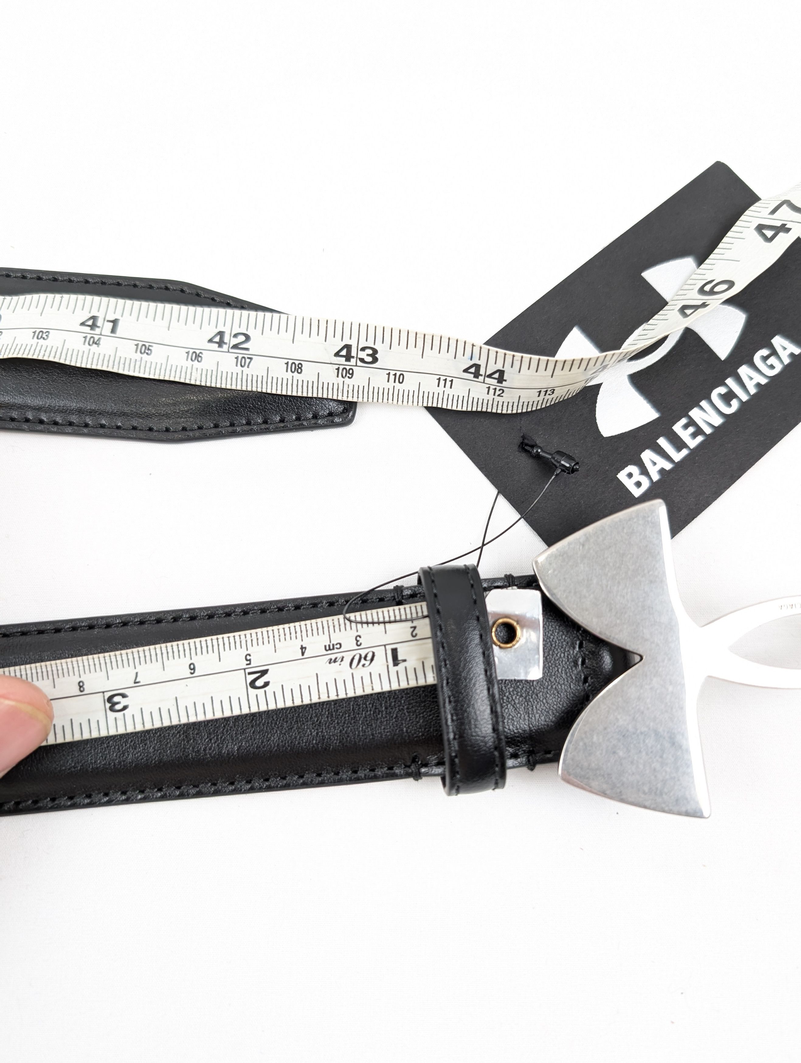 Balenciaga × Under Armour o1rshd1 Size: 100 CM / Calf Plutone Belt in Black Size 40 - 11 Thumbnail