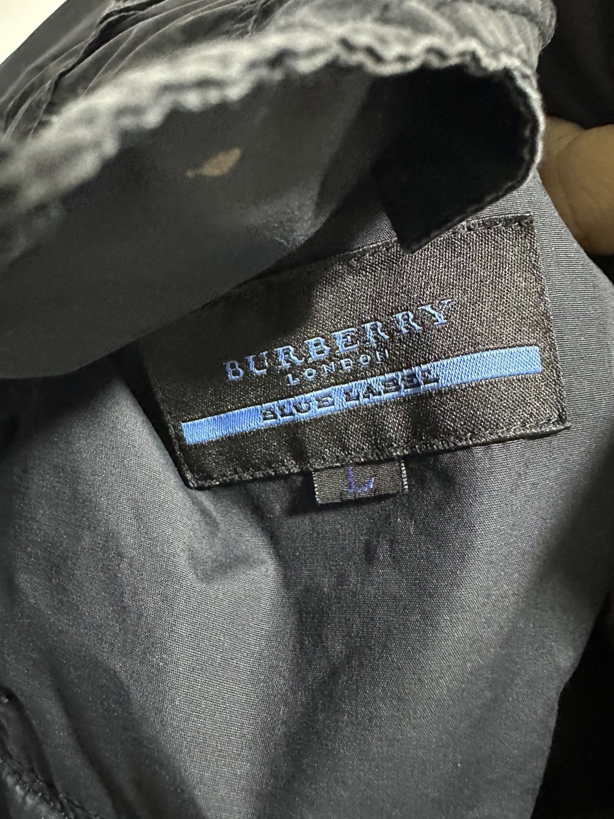 Burberry Burberry Nylon Jacket With Hoodie Blue Lable Series Size US L / EU 52-54 / 3 - 3 Thumbnail