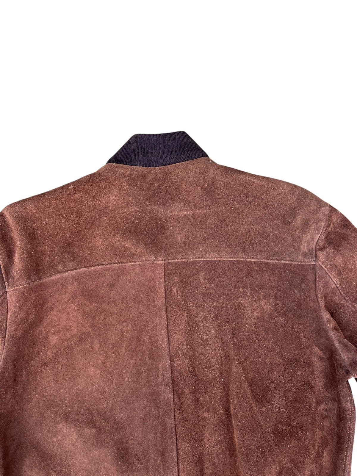 Schott 80s Schott Brown Suede Leather Bomber Jacket Size US L / EU 52-54 / 3 - 19 Thumbnail