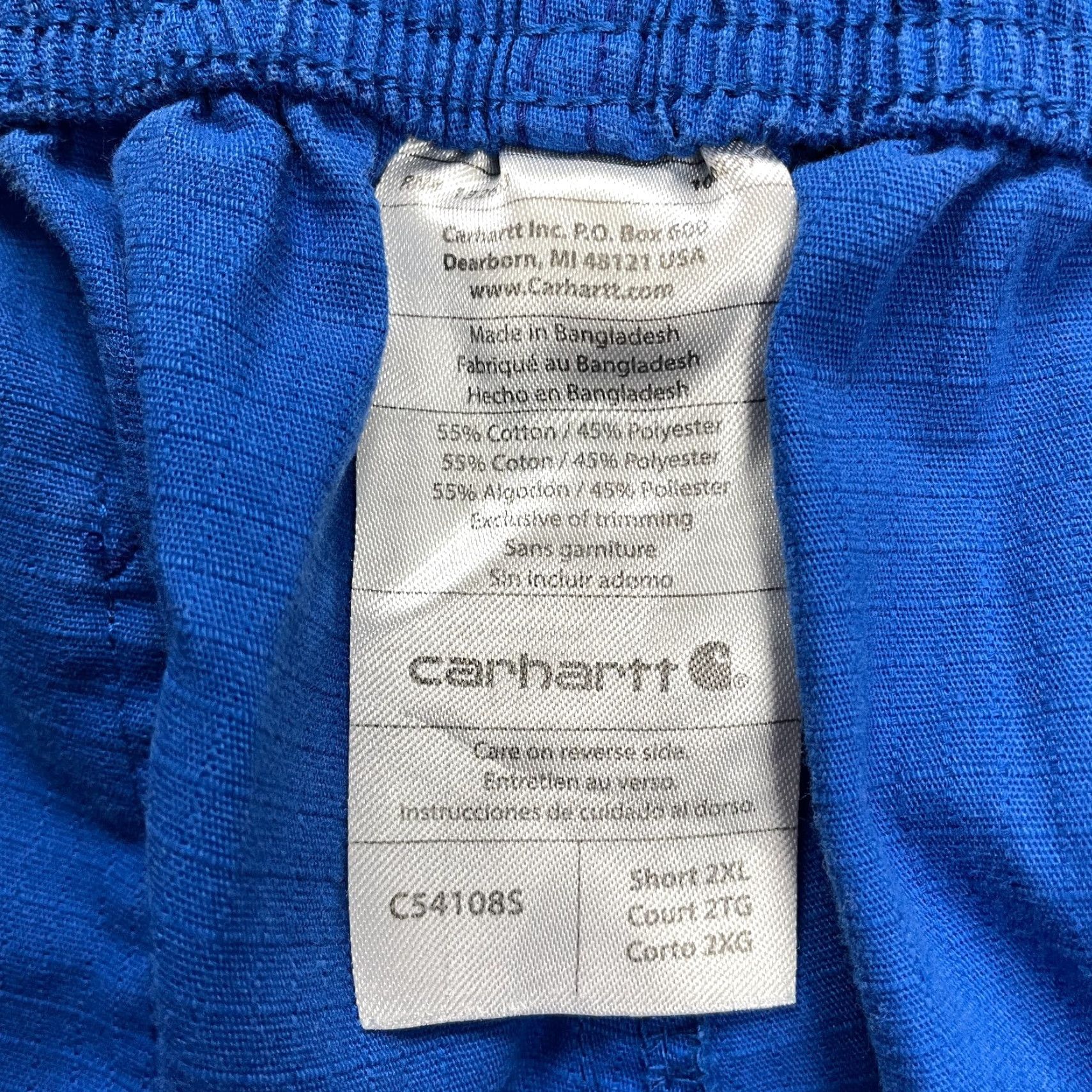 Carhartt Carhartt Pants Mens 2XL Royal Blue Straight Leg Elastic Waist 43x27 Scrub Casual Size US 39 - 5 Thumbnail