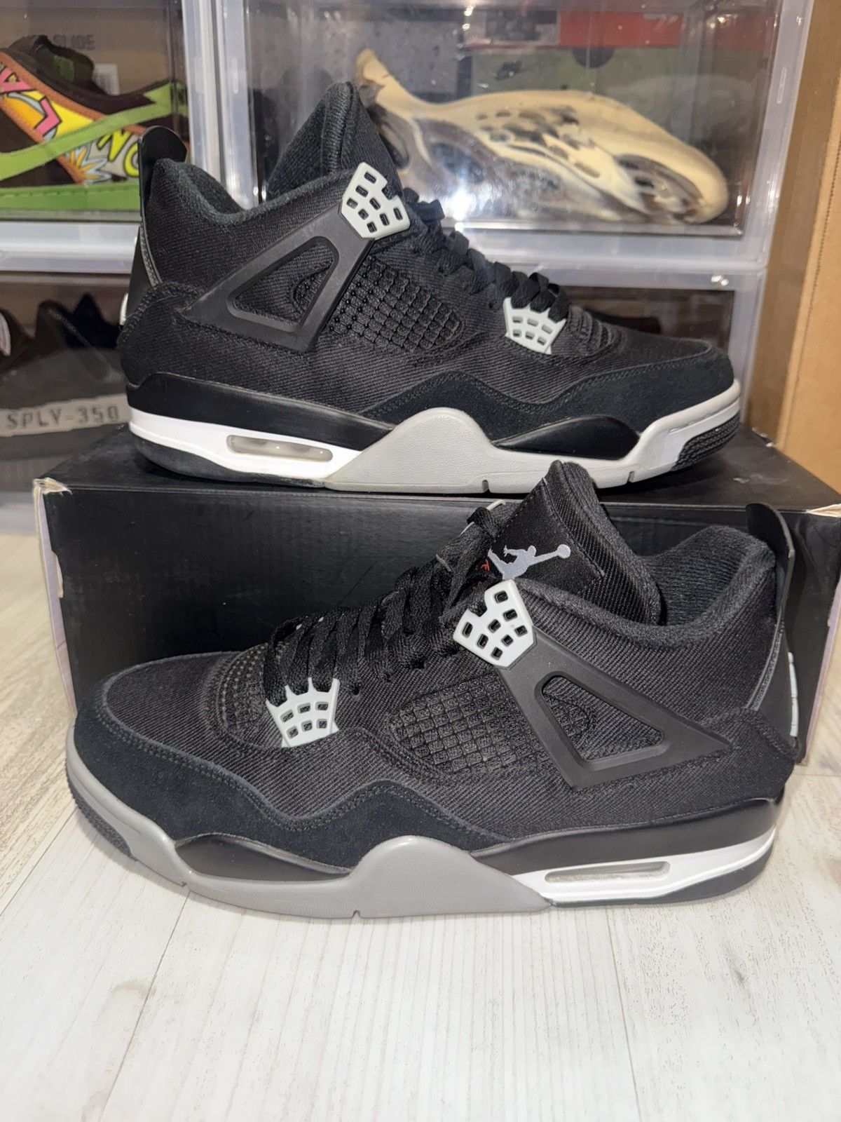 Jordan Brand Air Jordan 4 Retro SE Black Canvas Size US 9 / EU 42 - 2 Thumbnail