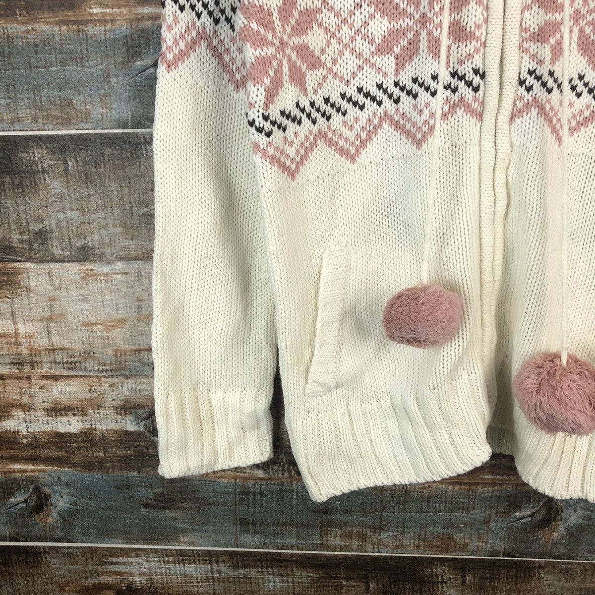 Homespun Knitwear × Japanese Brand J-Honey White Hoodie Knitwear #A1896 Size M / US 6-8 / IT 42-44 - 7 Thumbnail