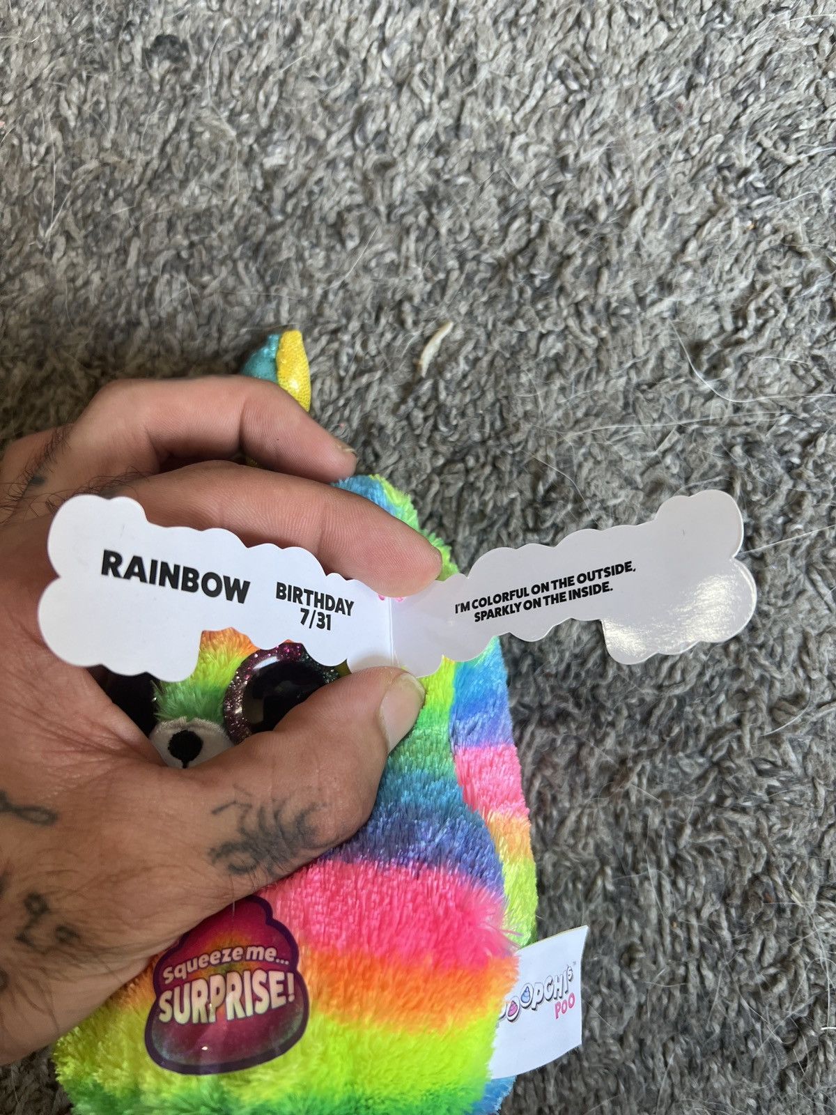 Hypebeast 2020 Poopchi’s Poo Rainbow Plush Size ONE SIZE - 6 Thumbnail