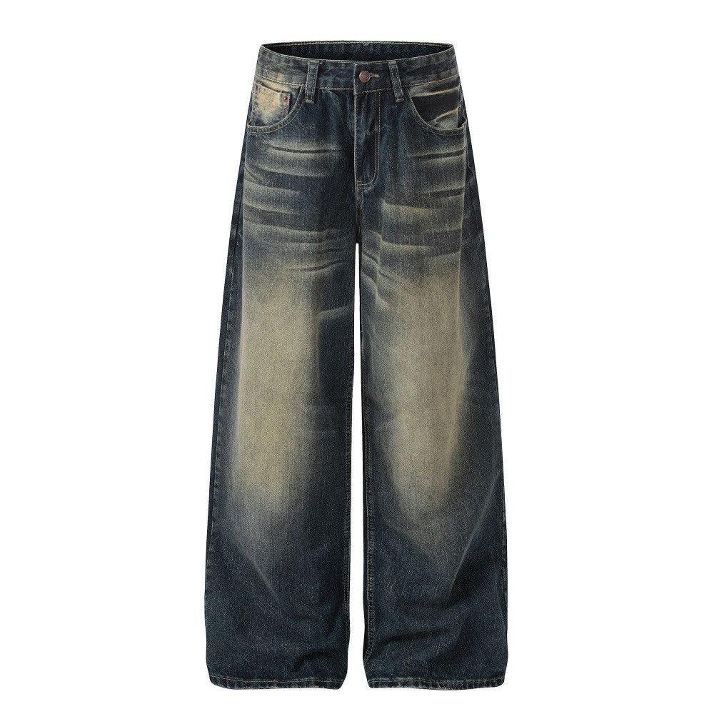 Vintage Men's casual distressed vintage gradient washed denim jeans Size US 32 / EU 48 - 1 Thumbnail