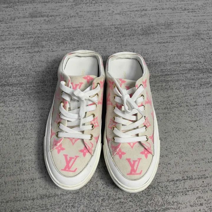 Other Louis Vuitton Stellar Monogram Pink Slip-On Sneakers -2508 Size US 6 / IT 36 - 2 Thumbnail
