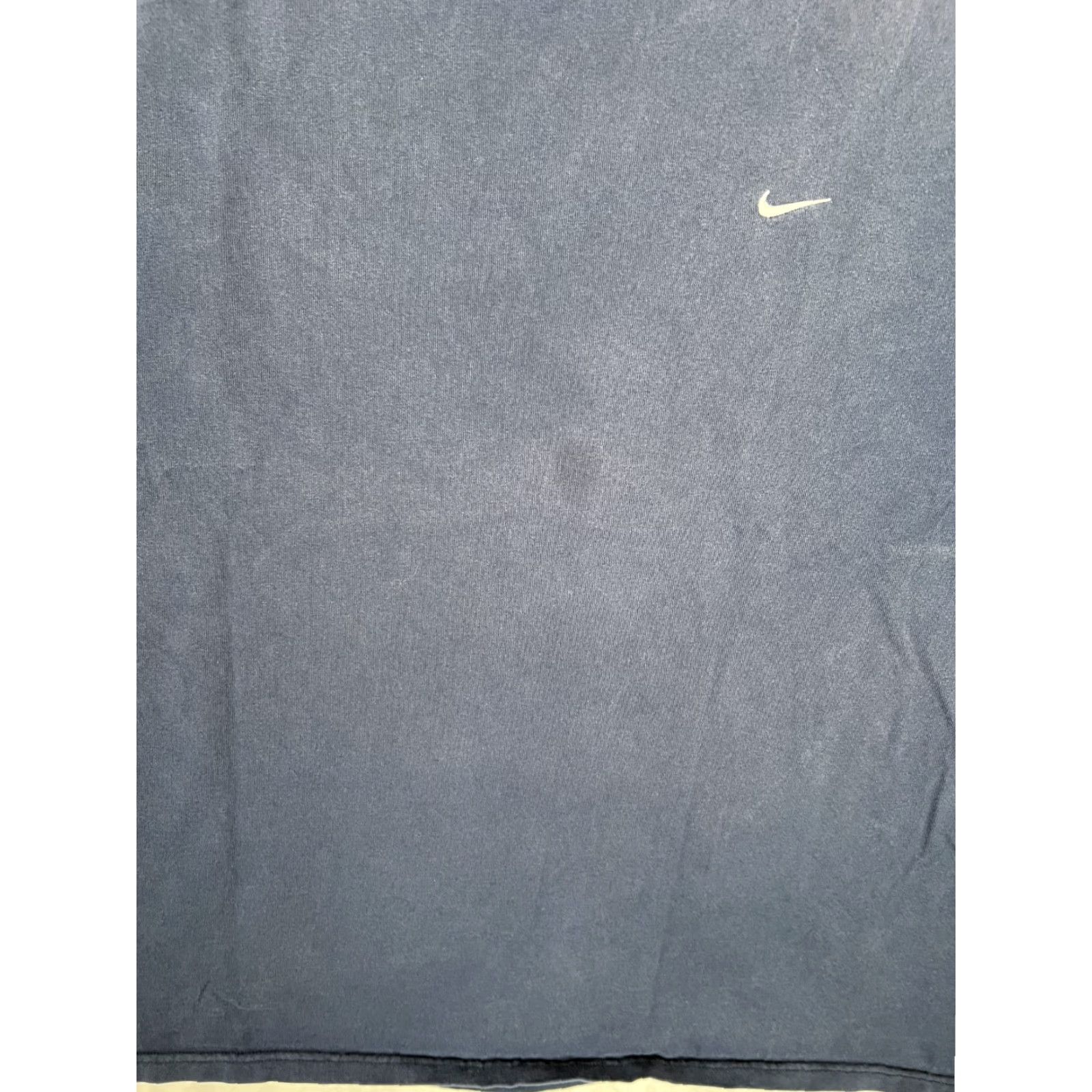 Nike VINTAGE Nike T-Shirt Nike Blue 2XL Embroidered Swoosh 90s Y2K Fadeed Size US XXL / EU 58 / 5 - 5 Thumbnail