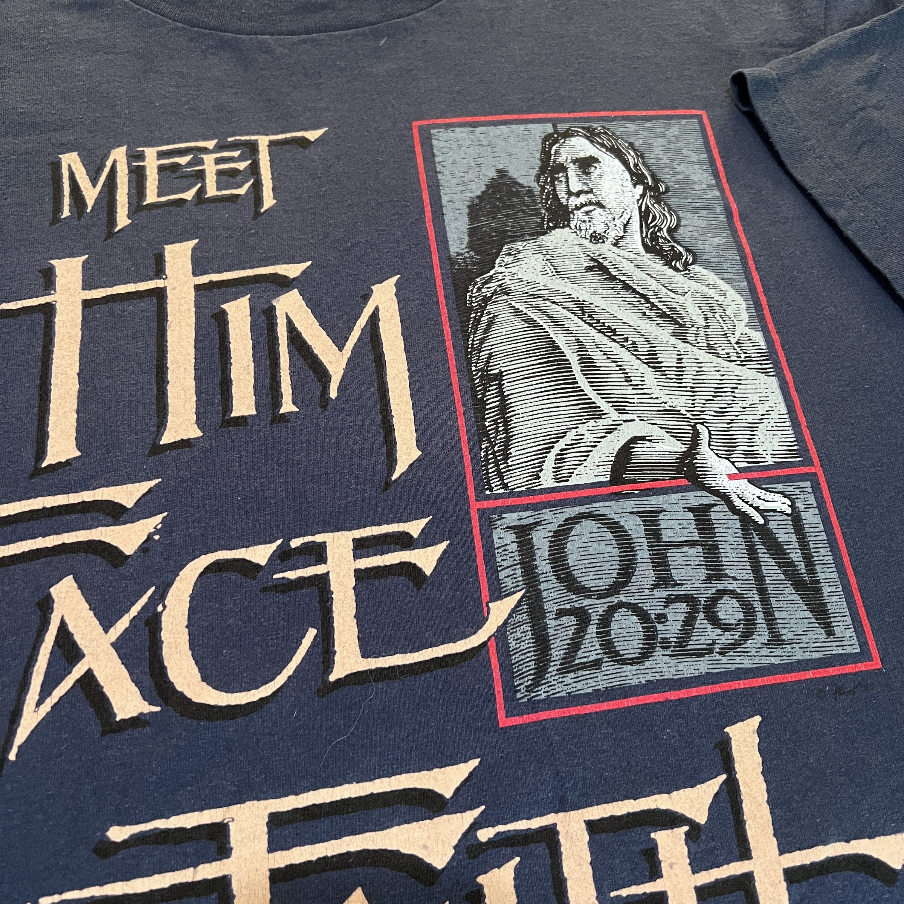 Other Vintage 90s Jesus God Bible Holy Promo Tee Size US L / EU 52-54 / 3 - 3 Thumbnail