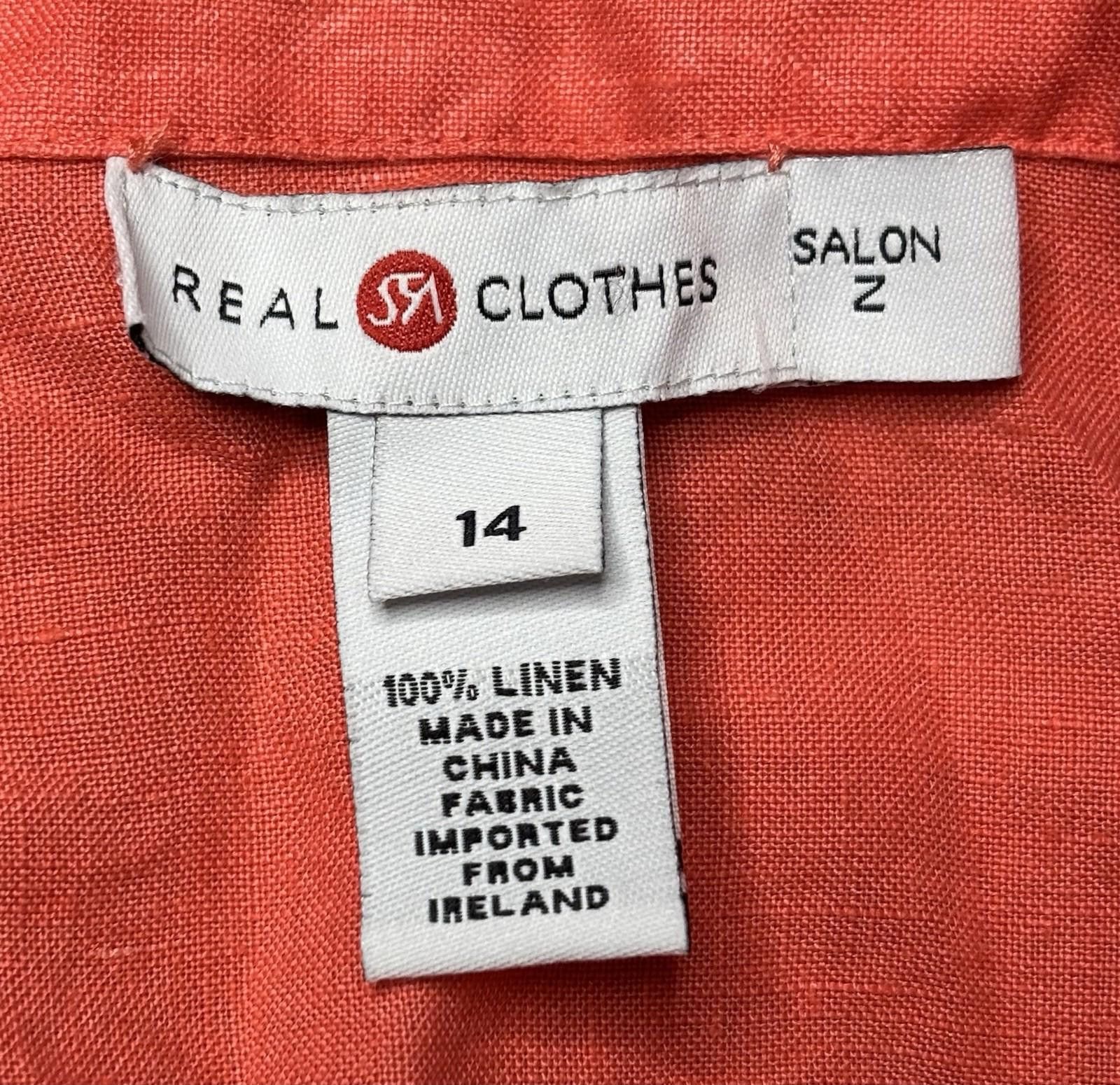 Saks Fifth Avenue Saks Fifth Avenue Salon Z Top Womens Size 14 Irish Linen Size XL / US 12-14 / IT 48-50 - 2 Thumbnail