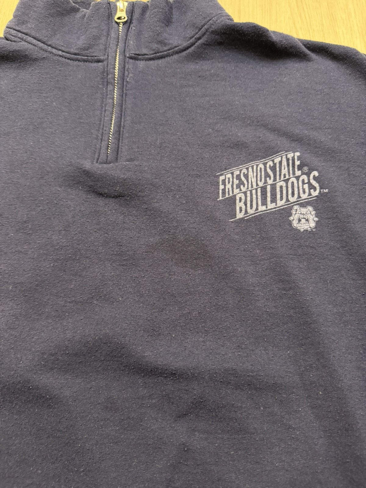 Jerzees Fresno State Vintage Quarter Zip Pullover Jacket Size US M / EU 48-50 / 2 - 4 Thumbnail
