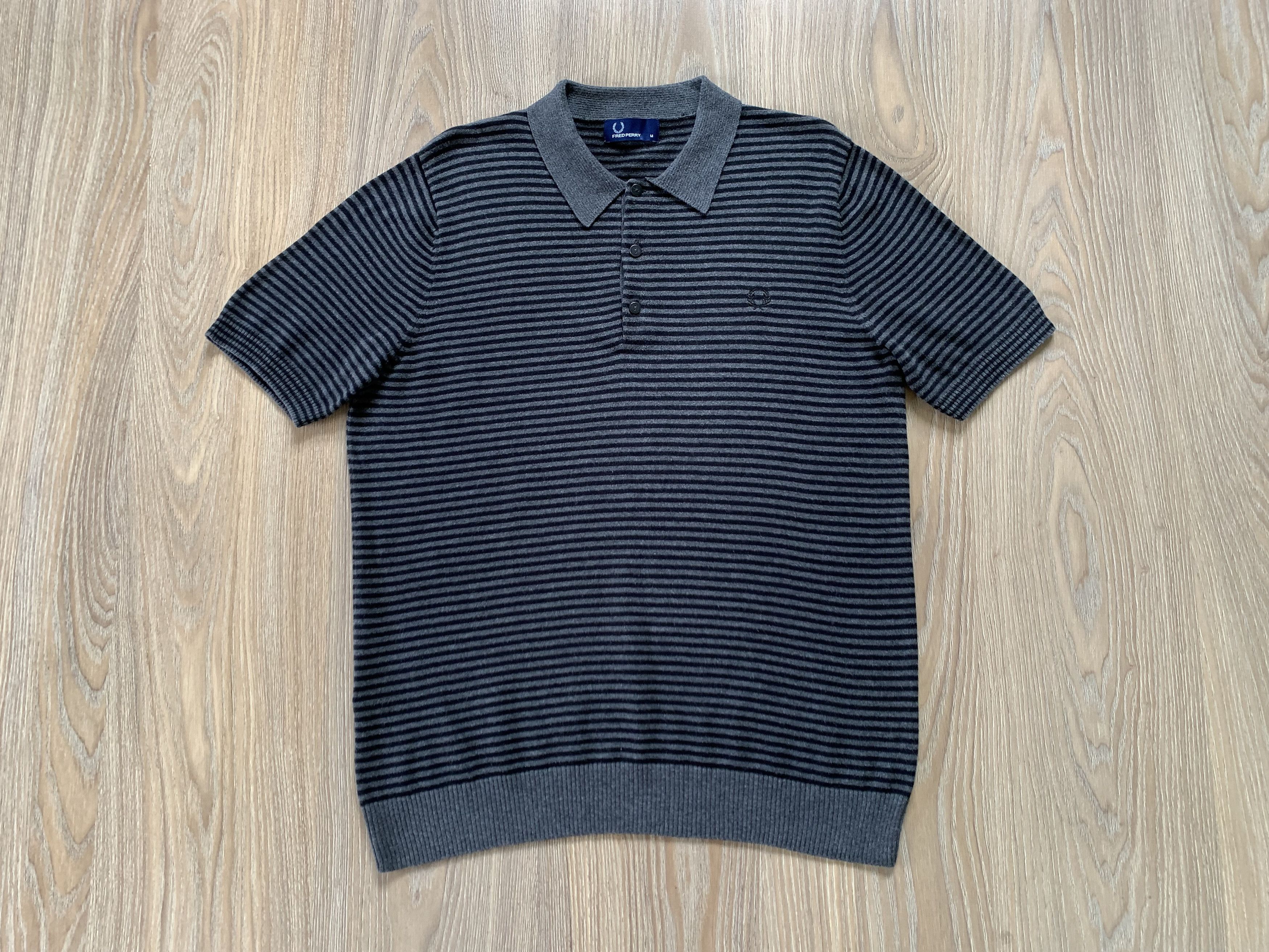 Fred Perry × Vintage Fred Perry Cotton Vintage Stripe Polo Size US M / EU 48-50 / 2 - 2 Thumbnail